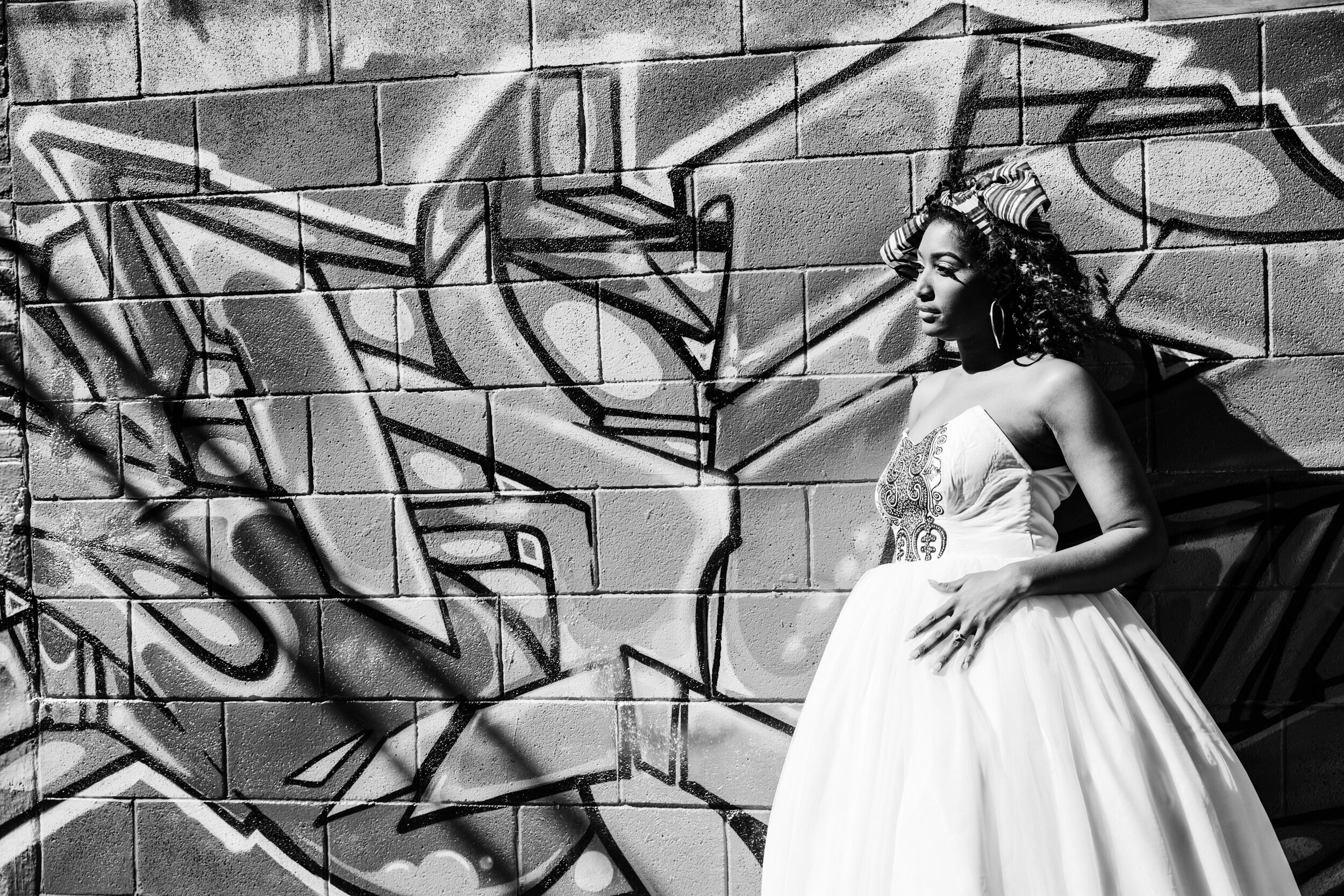 Baltimore Graffiti Alley Wedding African Print Wedding Dress Black Bride Megapixels Media Photography -24.jpg