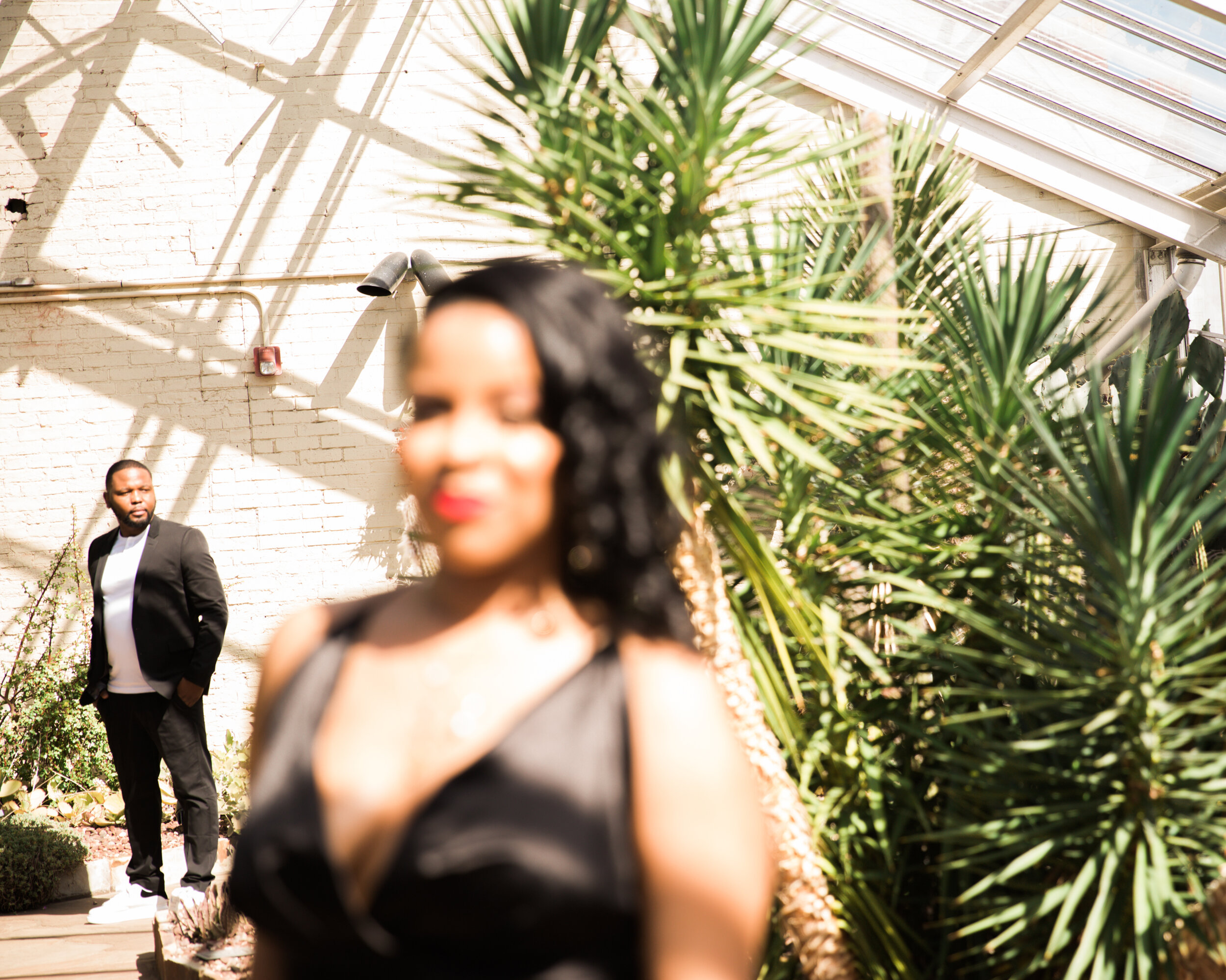 Best Wedding Photographers in Baltimore Free Engagement Session Maryland Megapixels Media Photography Rawlings Conservatory Engagement Photos Black Dress Black Couple in Love-5.jpg