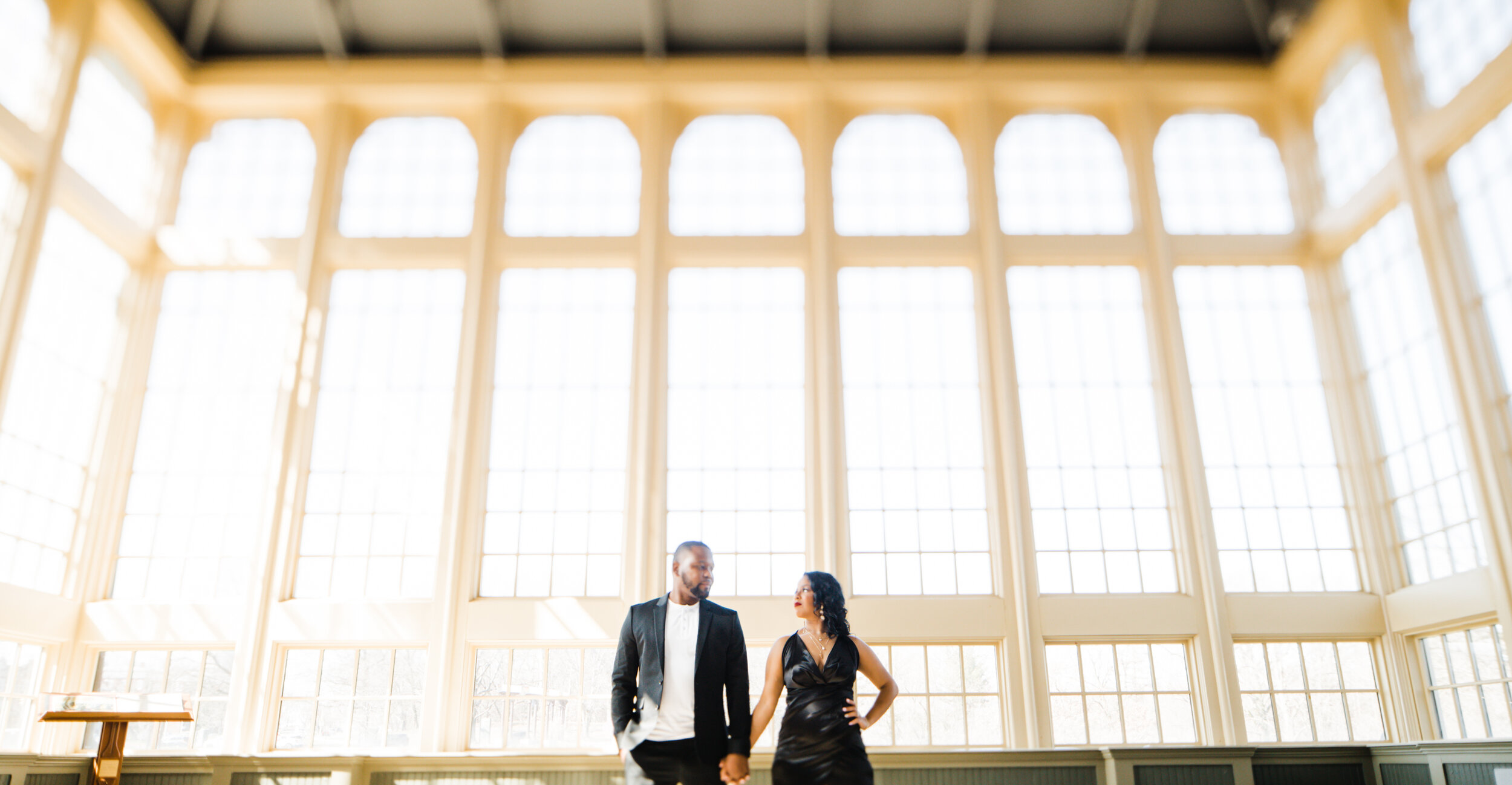 Best Wedding Photographers in Baltimore Free Engagement Session Maryland Megapixels Media Photography Rawlings Conservatory Engagement Photos Black Dress Black Couple in Love-15.jpg