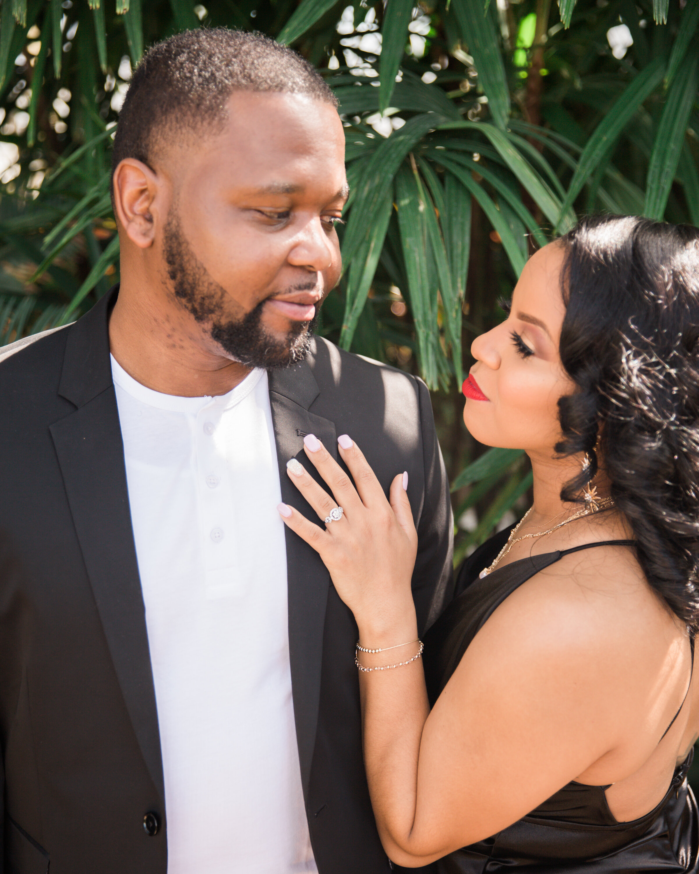 Best Wedding Photographers in Baltimore Free Engagement Session Maryland Megapixels Media Photography Rawlings Conservatory Engagement Photos Black Dress Black Couple in Love-21.jpg