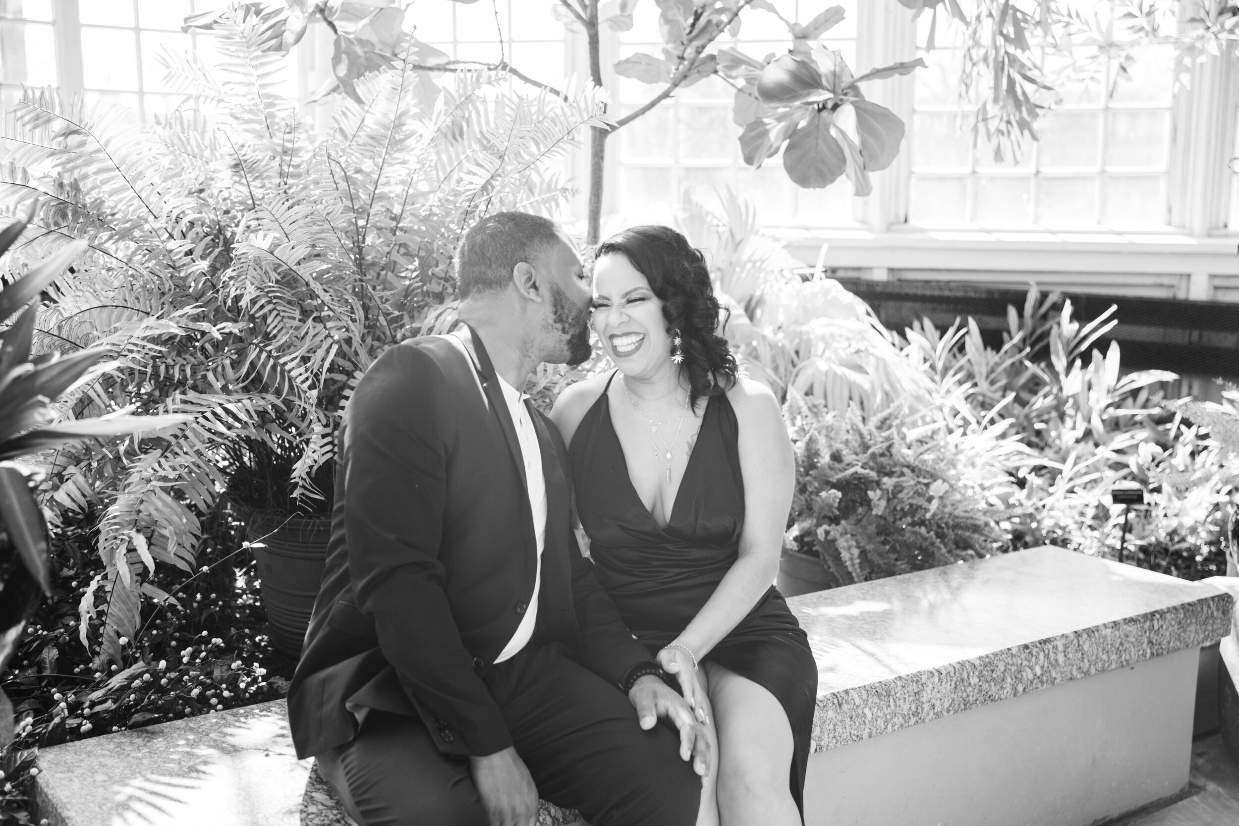 Best Wedding Photographers in Baltimore Free Engagement Session Maryland Megapixels Media Photography Rawlings Conservatory Engagement Photos Black Dress Black Couple in Love-24.jpg