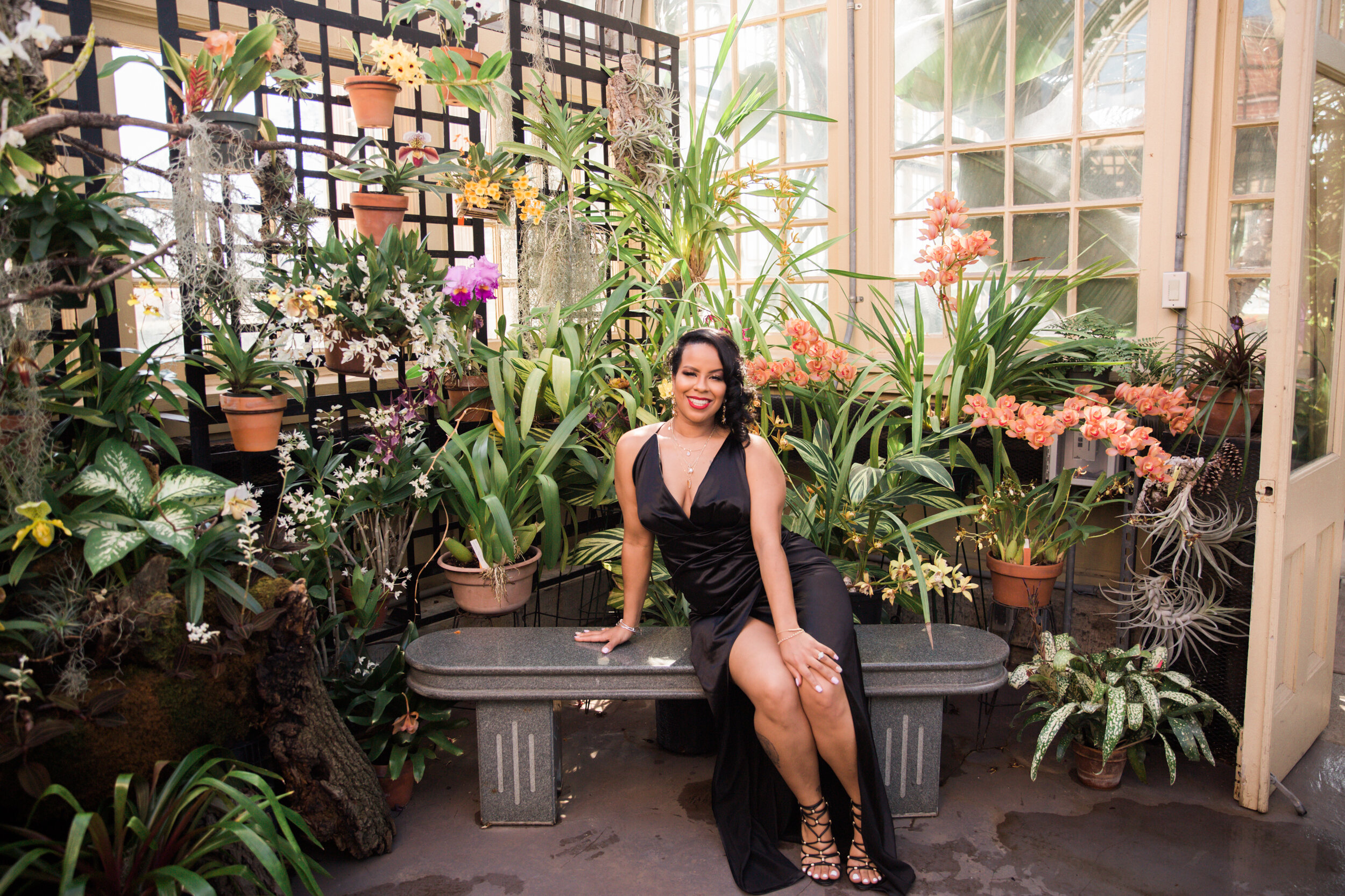 Best Wedding Photographers in Baltimore Free Engagement Session Maryland Megapixels Media Photography Rawlings Conservatory Engagement Photos Black Dress Black Couple in Love-38.jpg