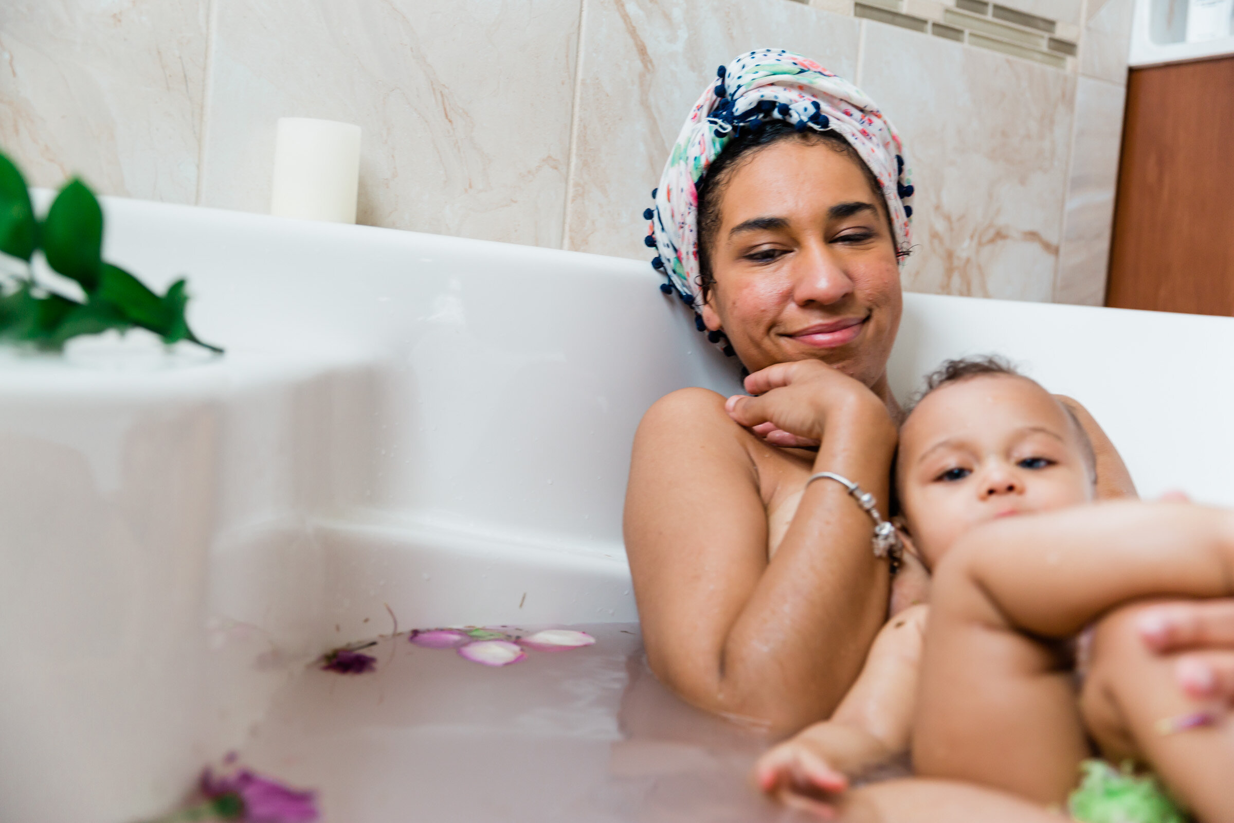 Black Breastfeeding Week Black Mom Milk Bath with Baby Baltimore Maternity Photographer Megapixels Media Photography-7.jpg