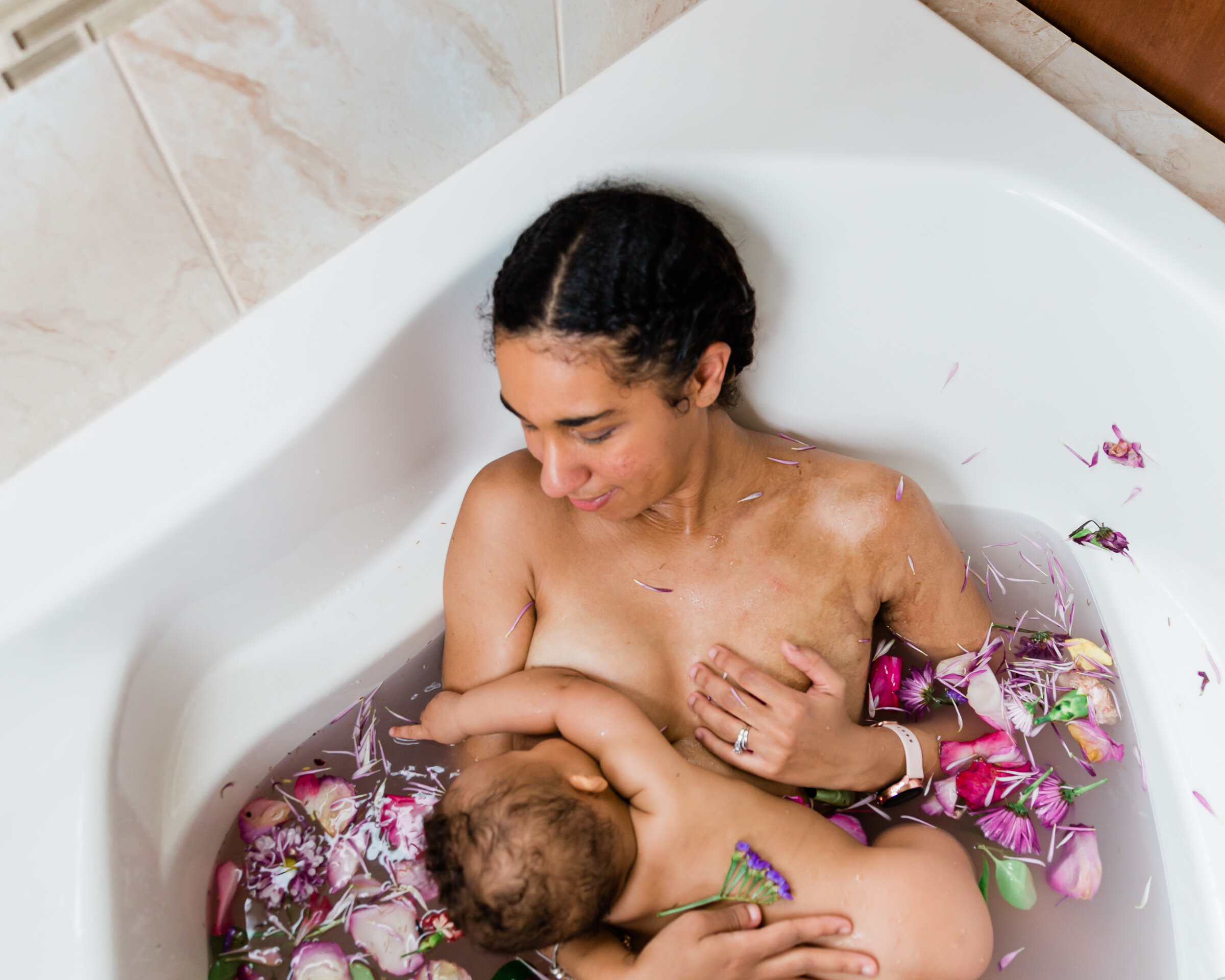 Black Breastfeeding Week Black Mom Milk Bath with Baby Baltimore Maternity Photographer Megapixels Media Photography-22.jpg