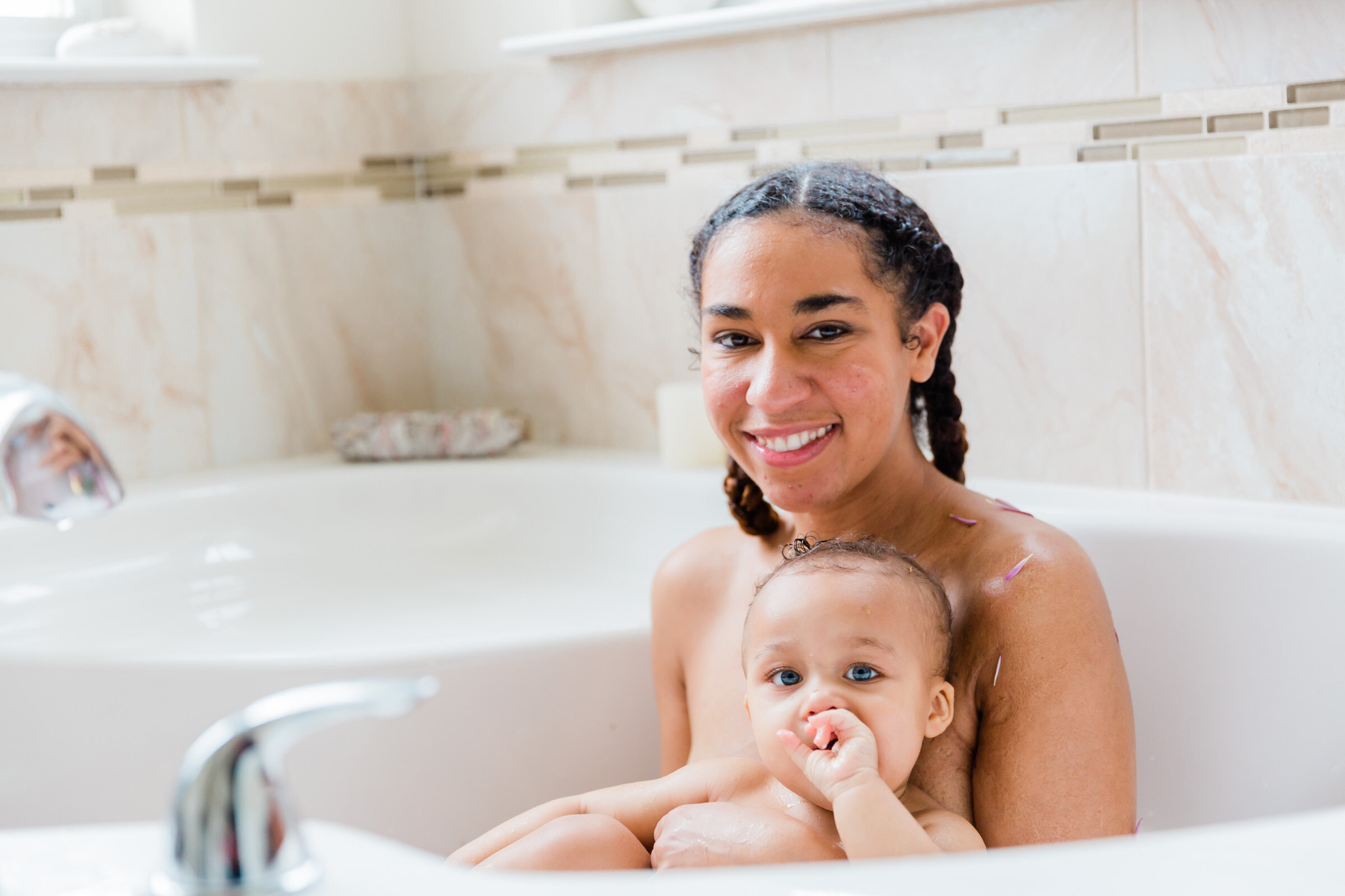 Black Breastfeeding Week Black Mom Milk Bath with Baby Baltimore Maternity Photographer Megapixels Media Photography-30.jpg