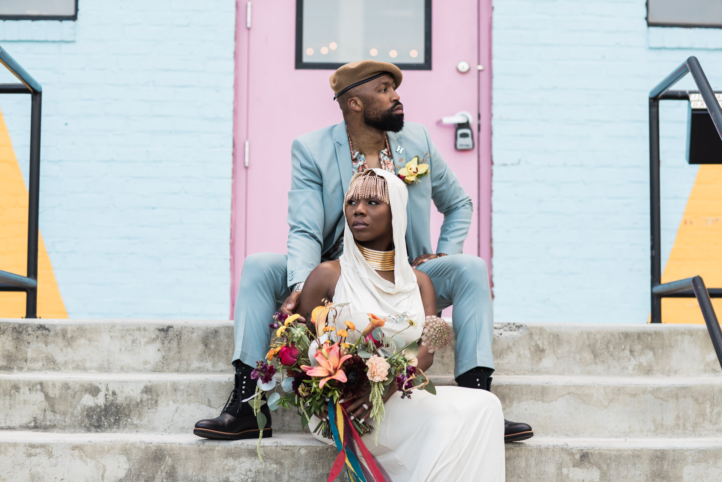 Black Love Matters Wedding Styled Shoot Baltimore Maryland Black Wedding Photographers Megapixels Media Photography at Haven Street Ballroom African Bride and Groom Wedding Details (100 of 120).jpg