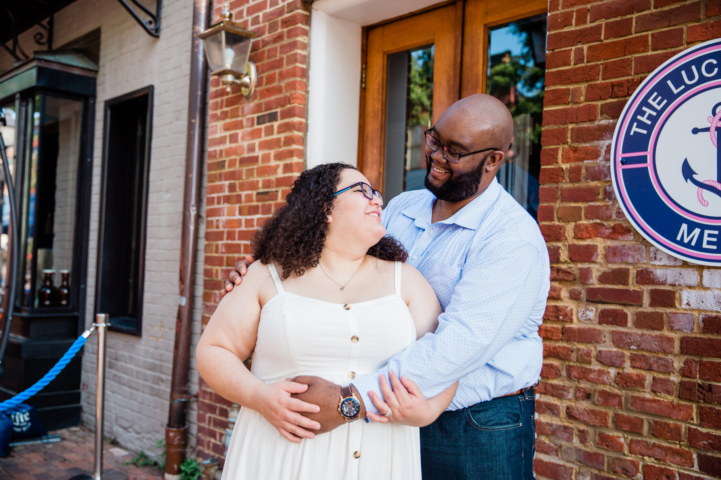 Engagement Session in Old Town Alexandria North Virginia by black wedding photographers Megapixels Media-15.jpg