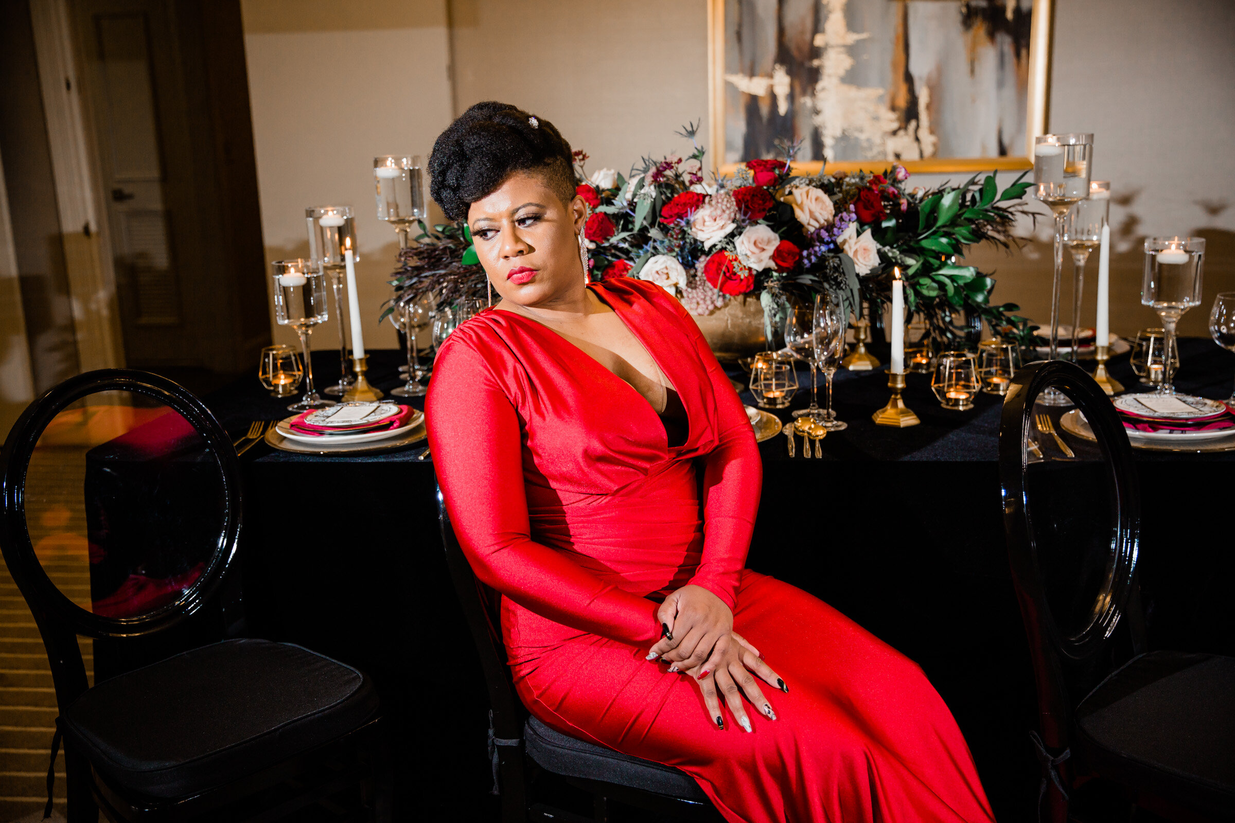 Bad Red Dress Birthday Photoshoot at Royal Sonesta Baltimore Black Female Photographer Megapixels Media-50.jpg