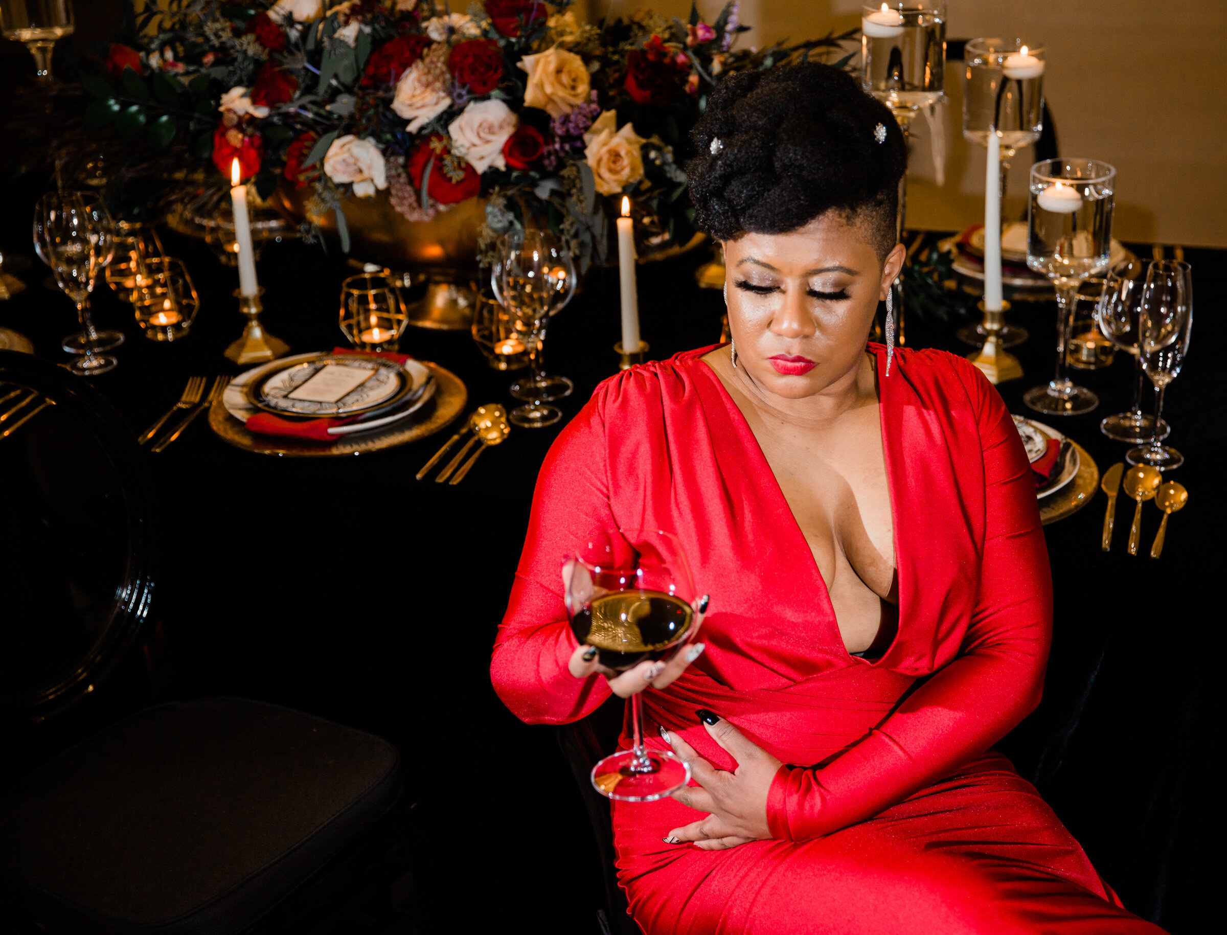 Bad Red Dress Birthday Photoshoot at Royal Sonesta Baltimore Black Female Photographer Megapixels Media-51.jpg