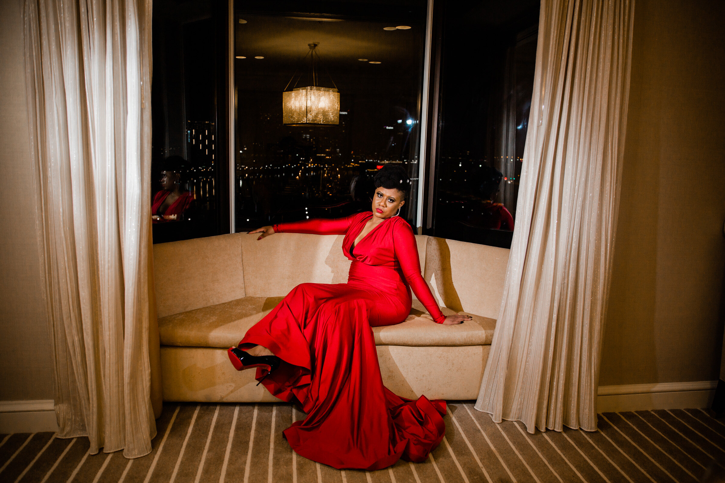 Bad Red Dress Birthday Photoshoot at Royal Sonesta Baltimore Black Female Photographer Megapixels Media-55.jpg