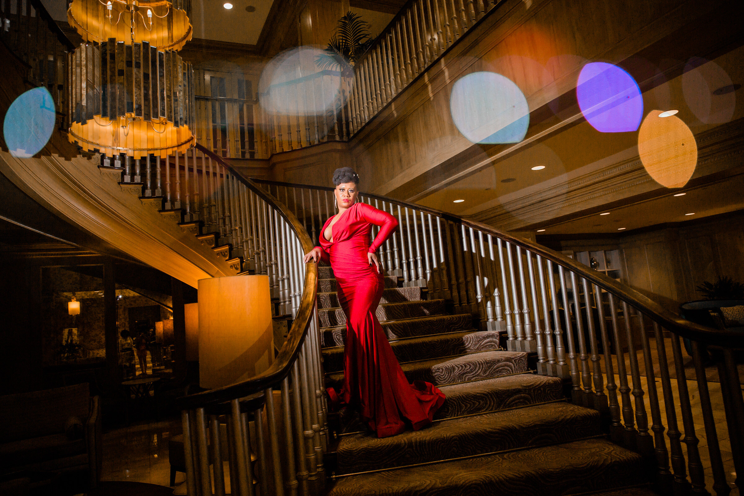 Bad Red Dress Birthday Photoshoot at Royal Sonesta Baltimore Black Female Photographer Megapixels Media-72.jpg
