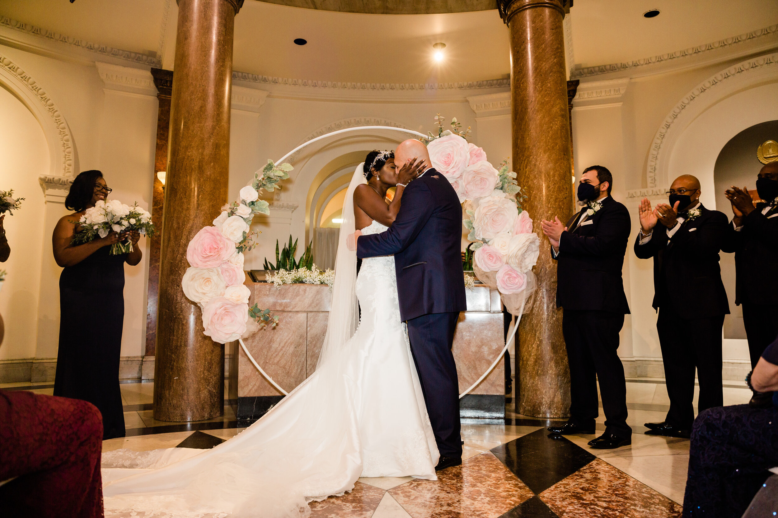get married in baltimore city hall shot by megapixels media biracial couple wedding photographers maryland-73.jpg