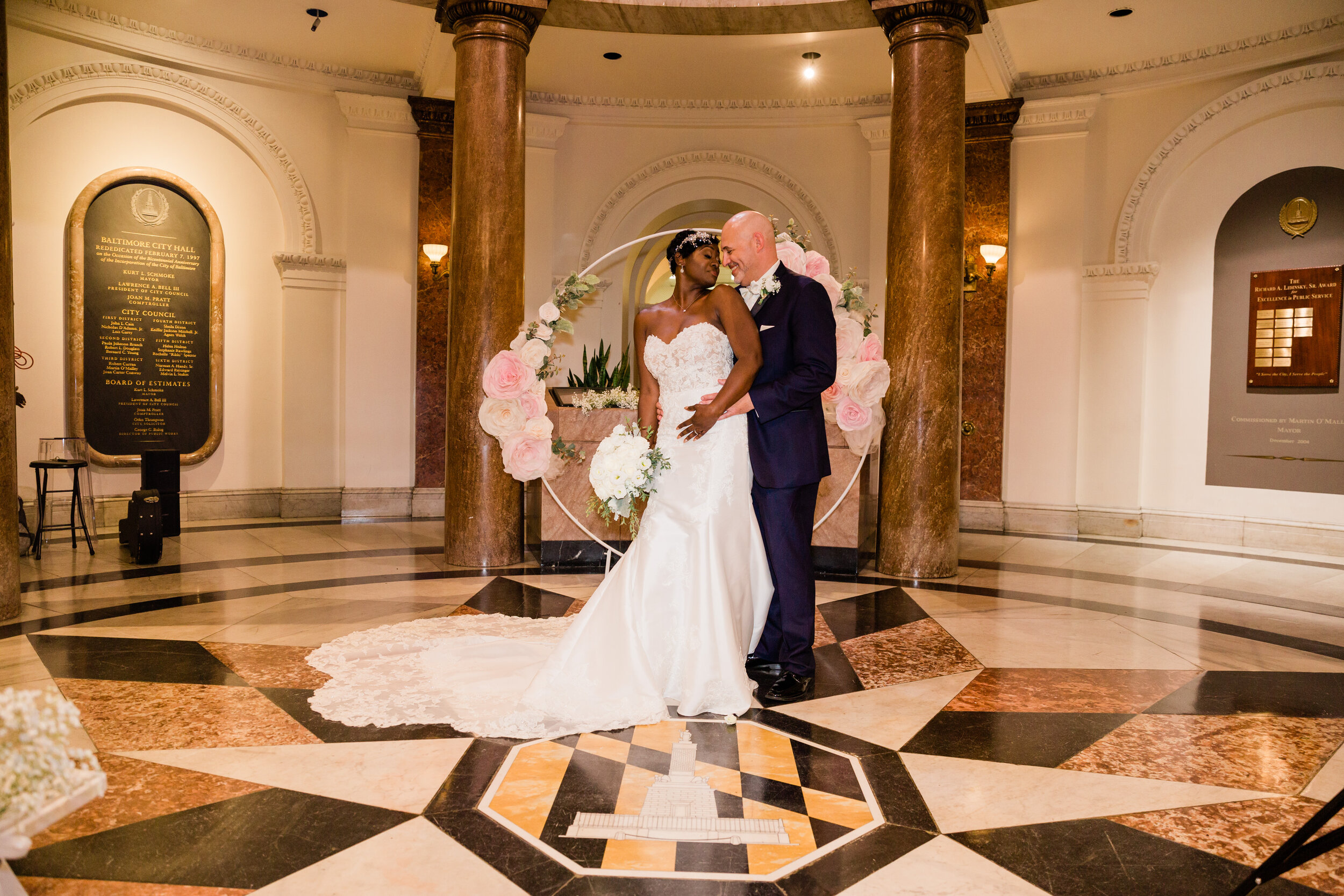 get married in baltimore city hall shot by megapixels media biracial couple wedding photographers maryland-84.jpg