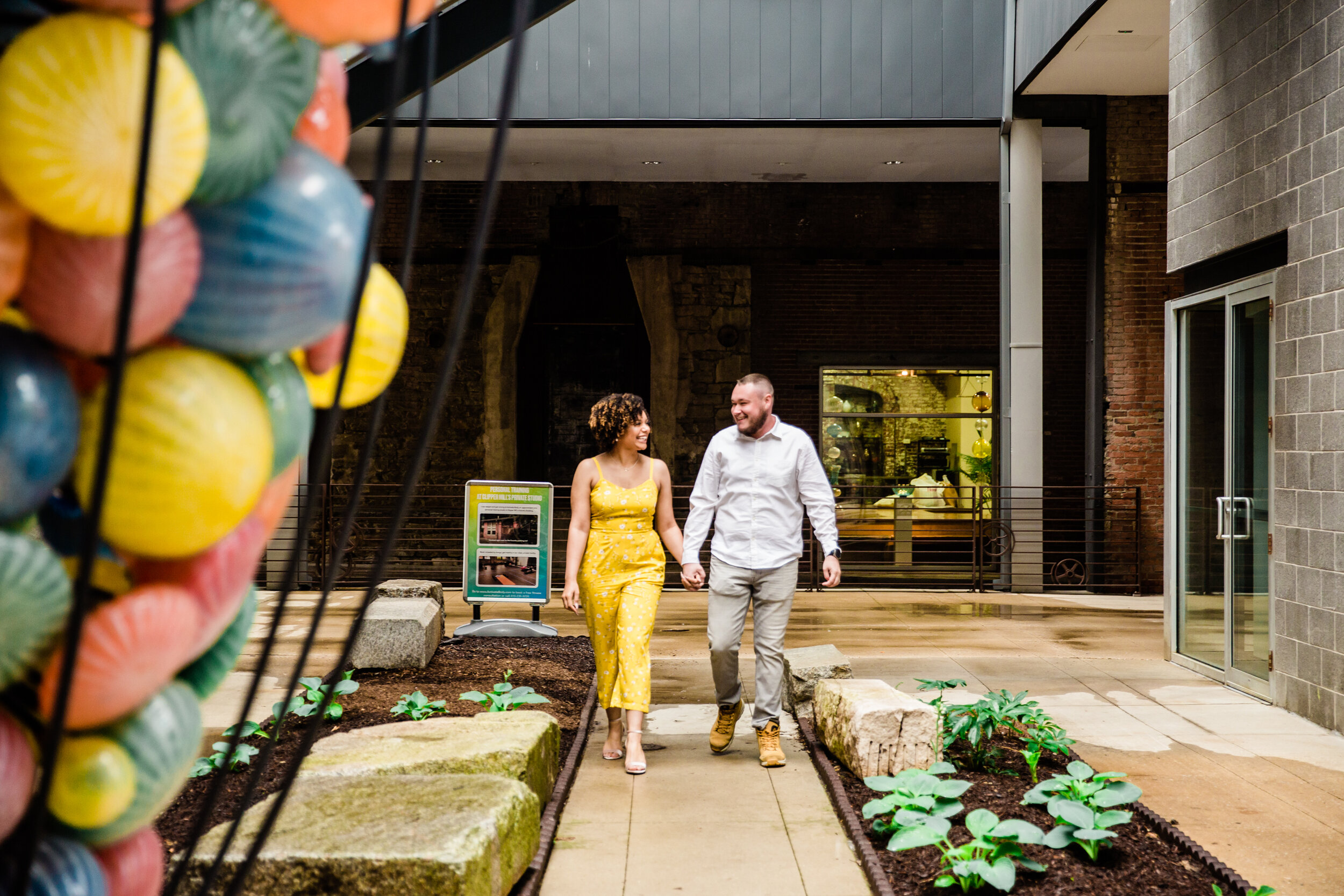 Yellow Happy Engagement Photos at Clipper Mill Maryland Megapixels Media-15.jpg