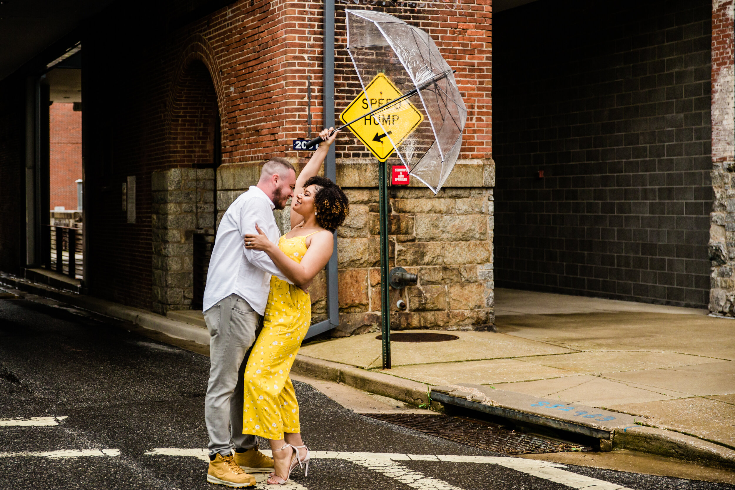 Yellow Happy Engagement Photos at Clipper Mill Maryland Megapixels Media-26.jpg