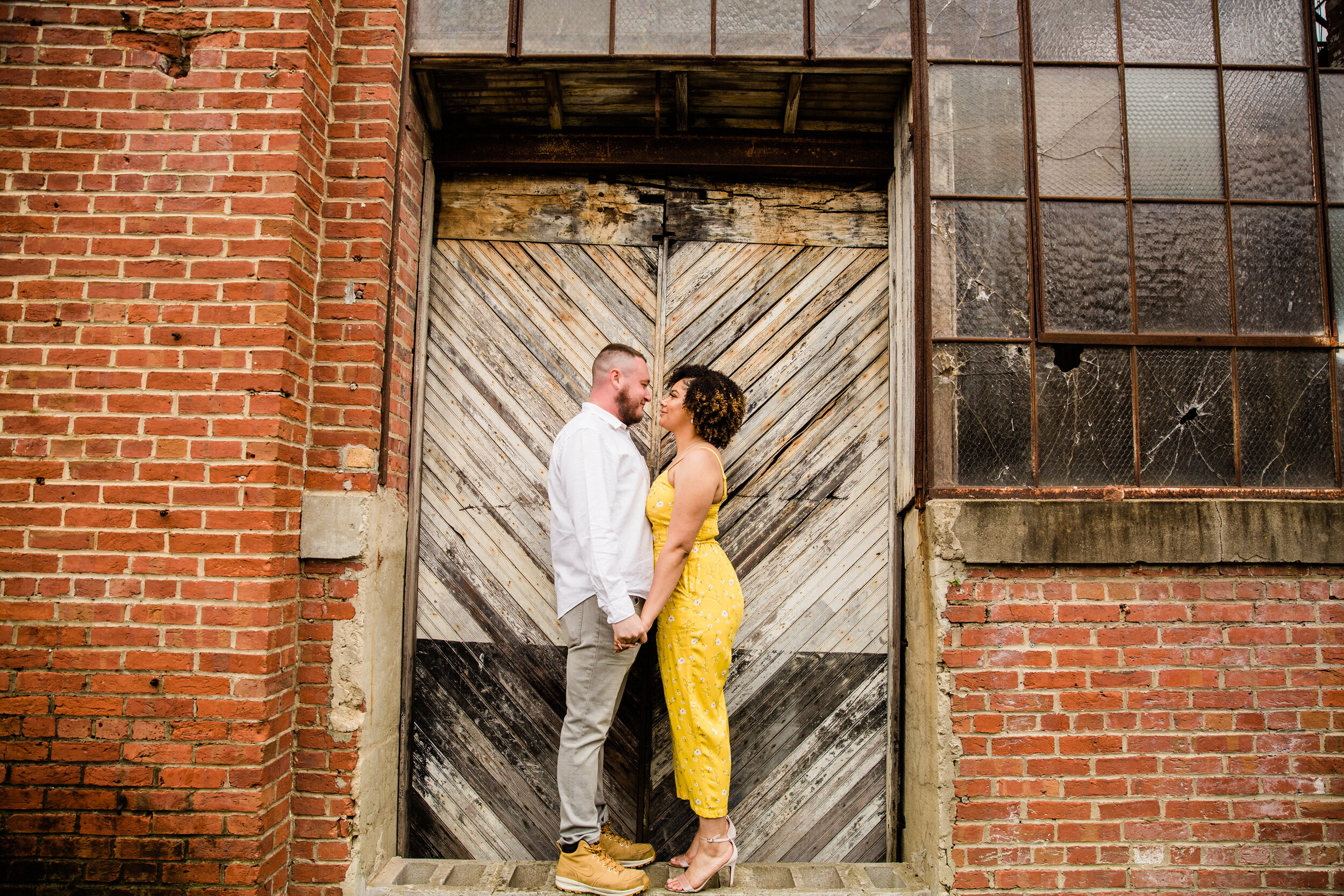 Yellow Happy Engagement Photos at Clipper Mill Maryland Megapixels Media-40.jpg