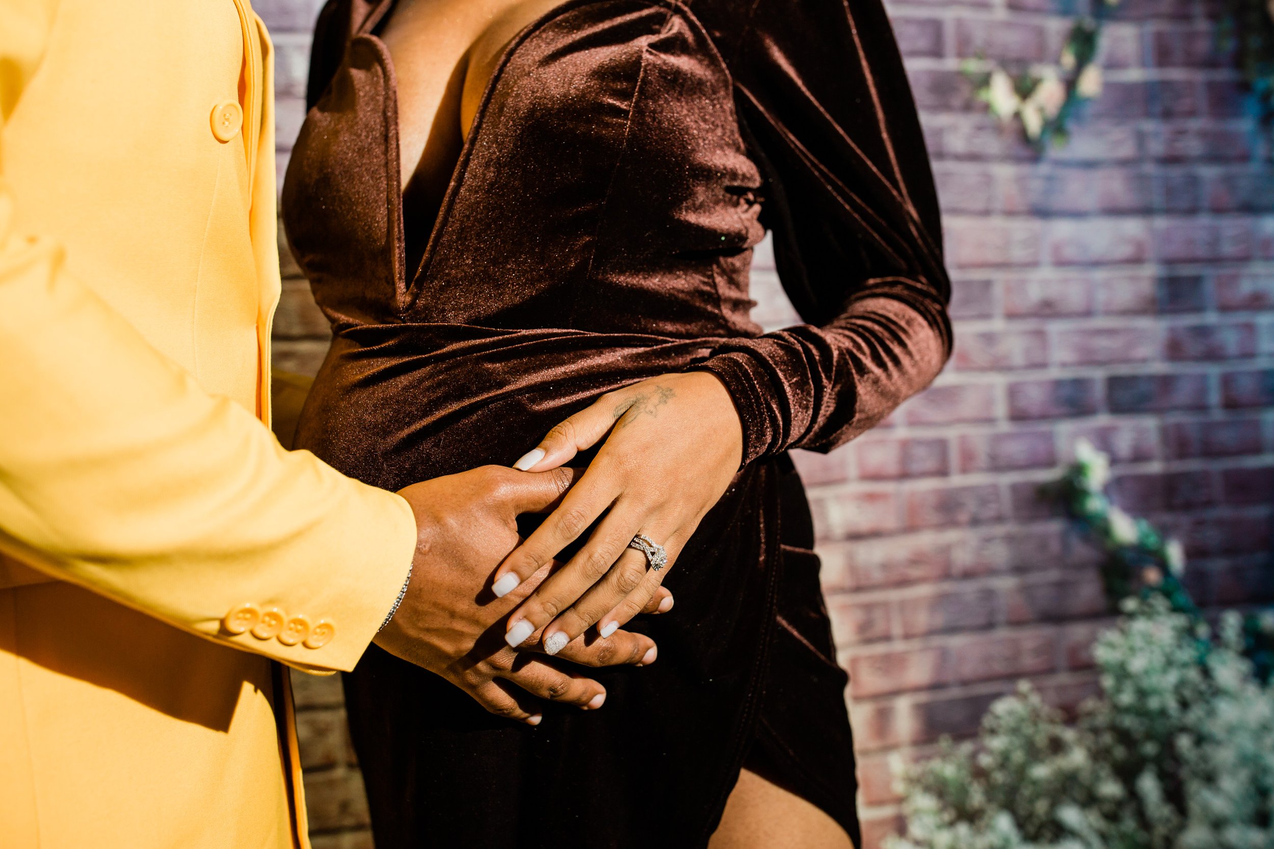 Yellow and Gold Maternity Session in Baltimore Maryland Best Black Maternity Photographers Megapixels Media Photography-3.jpg