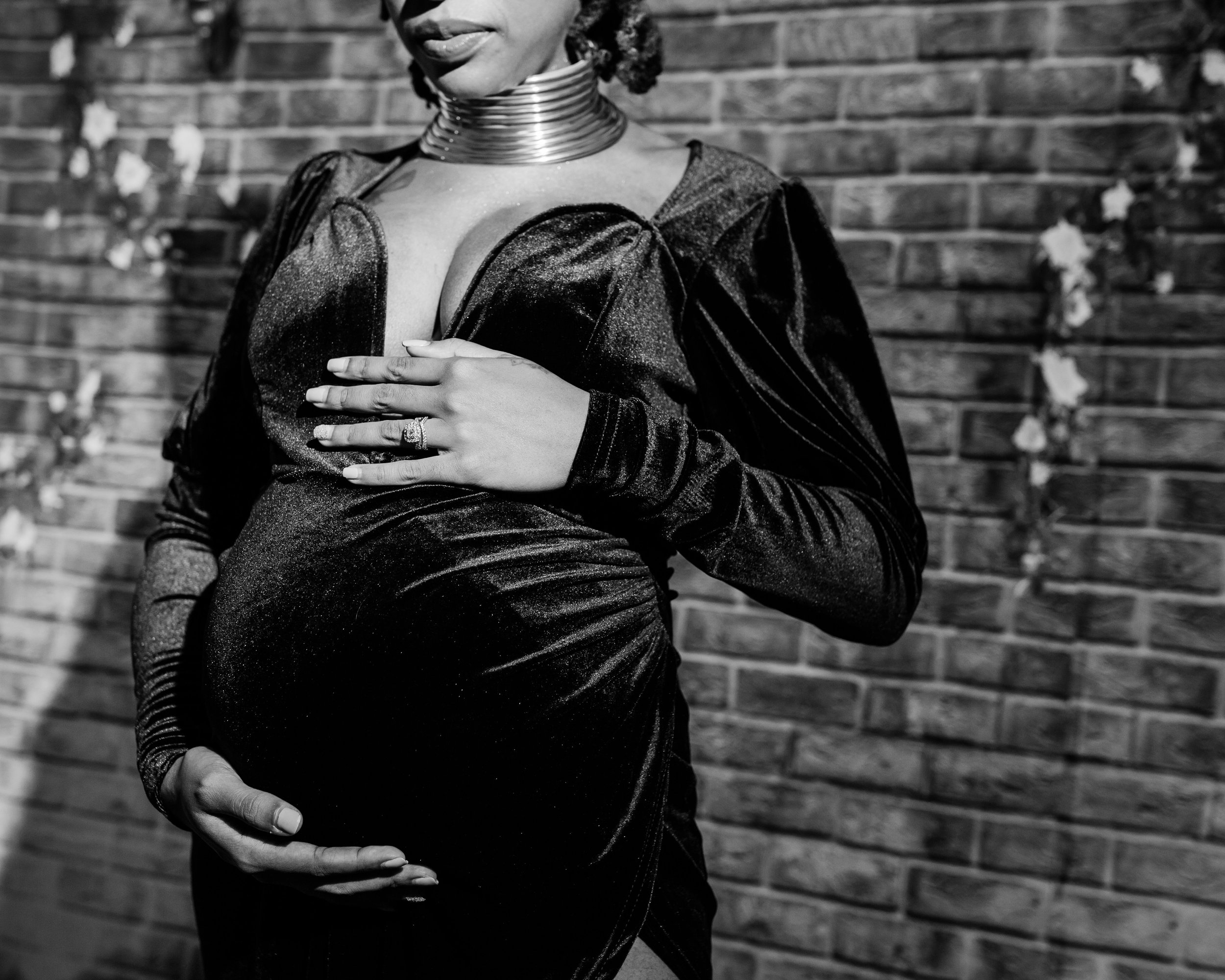 Yellow and Gold Maternity Session in Baltimore Maryland Best Black Maternity Photographers Megapixels Media Photography-8.jpg