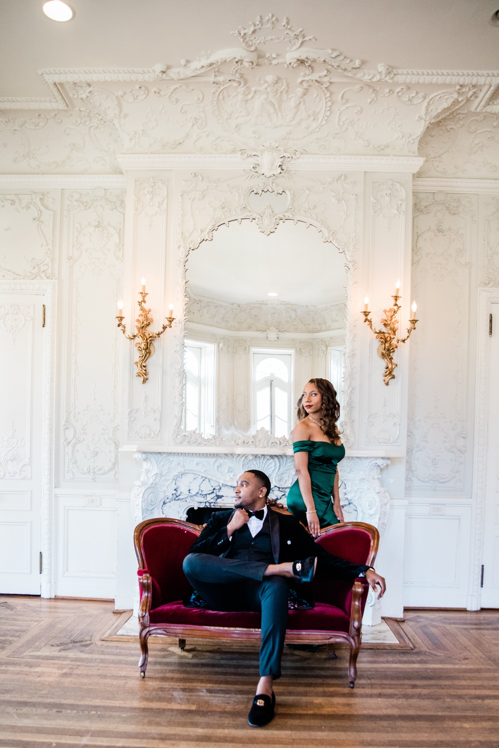 Classic Green Engagement Session at Cylburn Arboretum Best Black Wedding Photographers Megapixels Media Photography-52.jpg