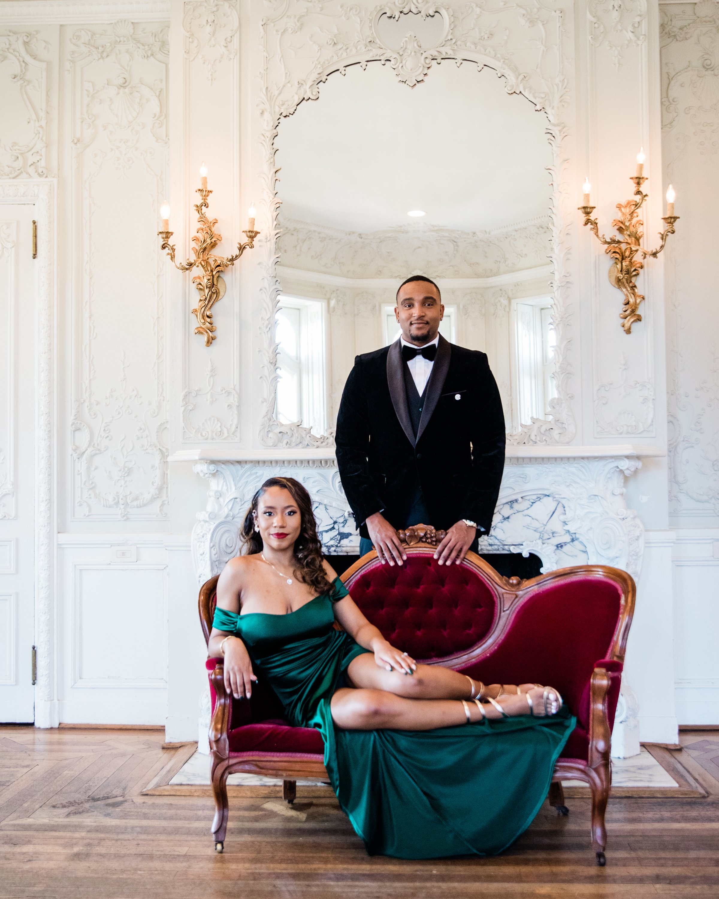 Classic Green Engagement Session at Cylburn Arboretum Best Black Wedding Photographers Megapixels Media Photography-53.jpg