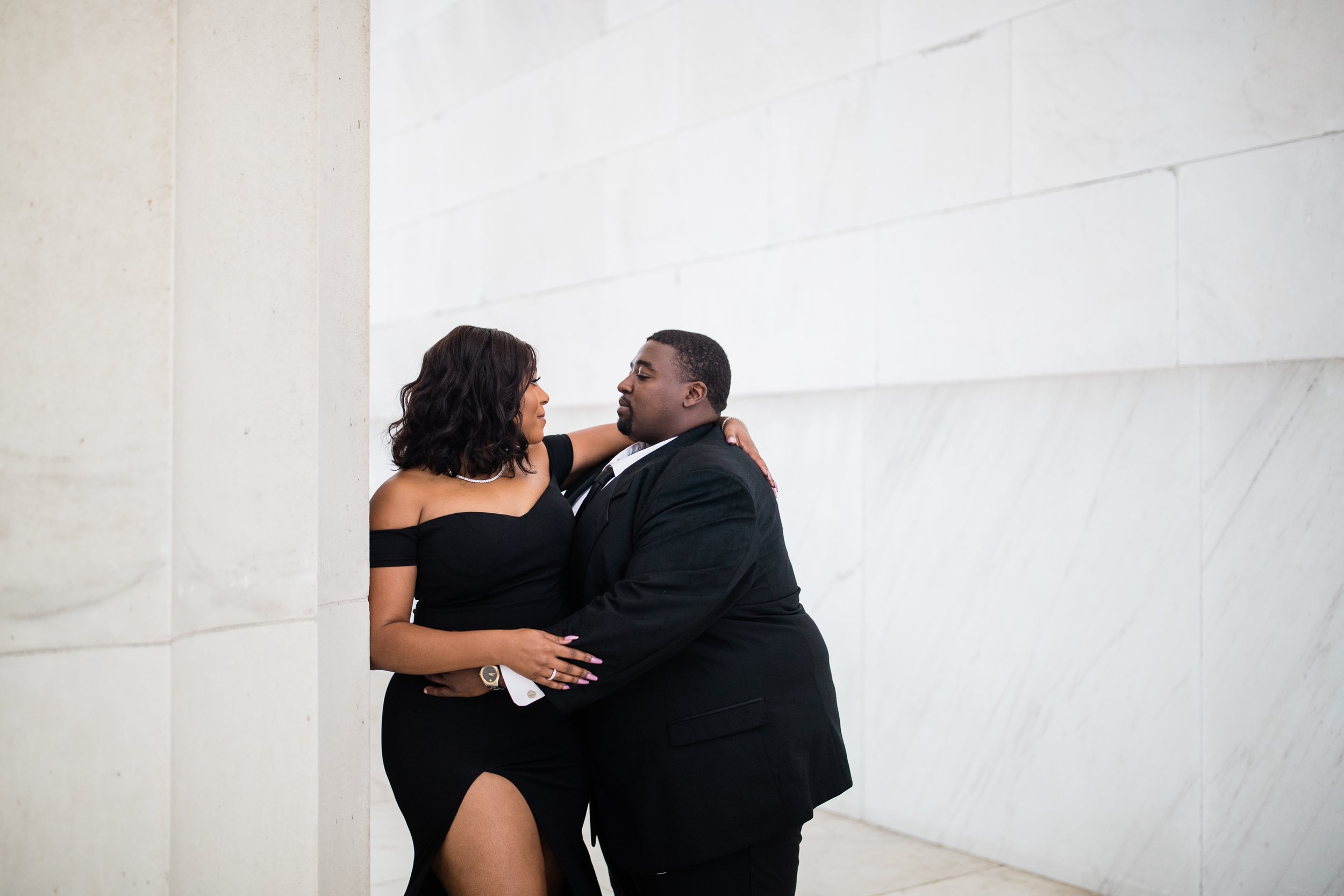 Best Black Wedding Photographers in Washington DC Megapixels Media Photography Engagement Photos at the Lincoln Memorial-5.jpg