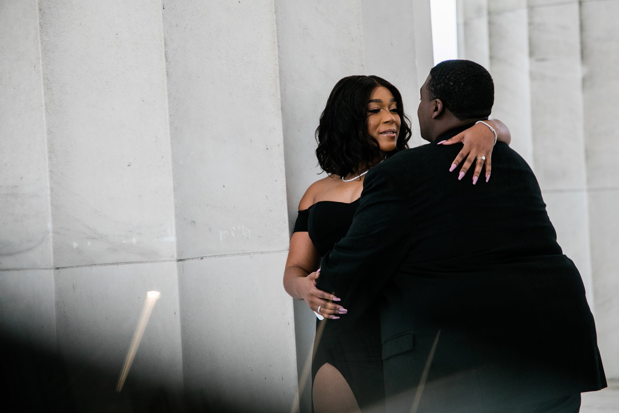 Best Black Wedding Photographers in Washington DC Megapixels Media Photography Engagement Photos at the Lincoln Memorial-6.jpg