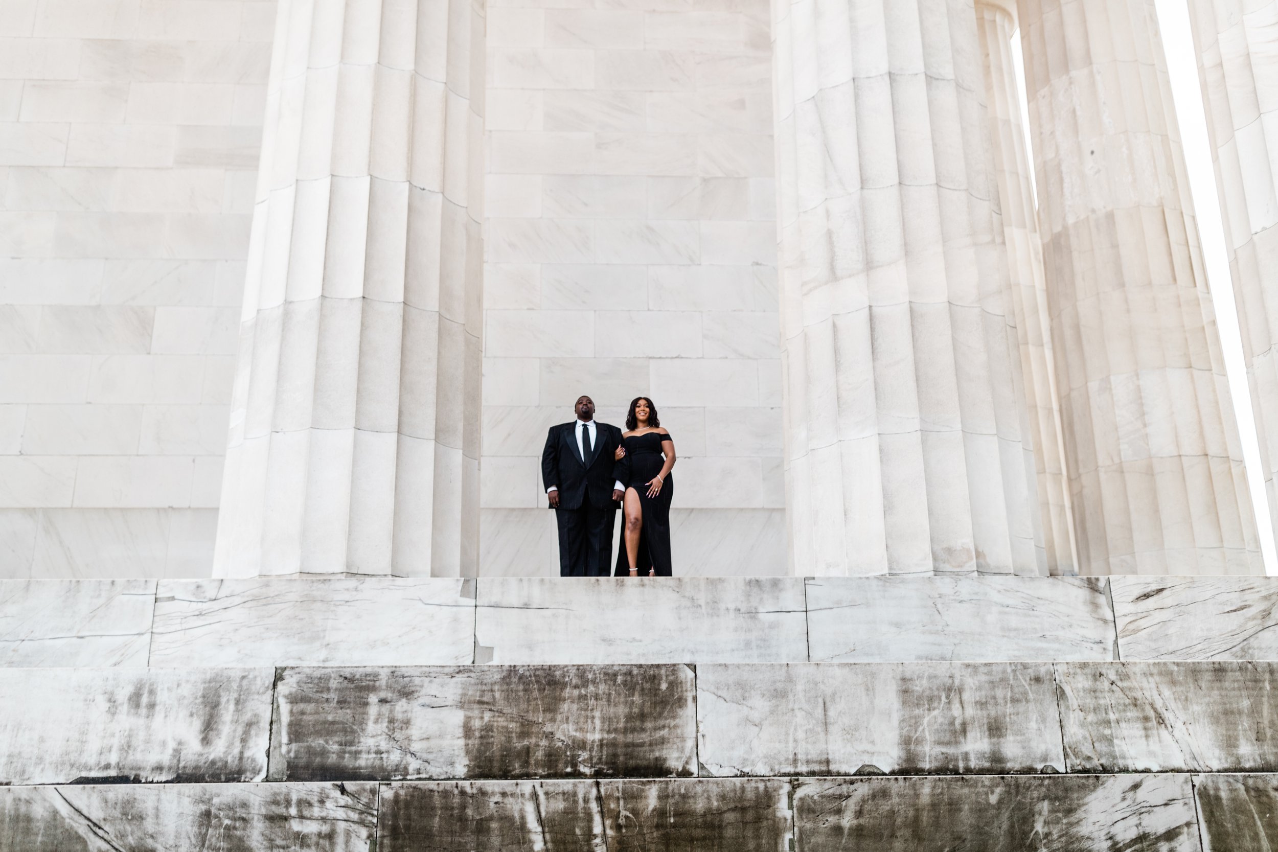 Best Black Wedding Photographers in Washington DC Megapixels Media Photography Engagement Photos at the Lincoln Memorial-7.jpg