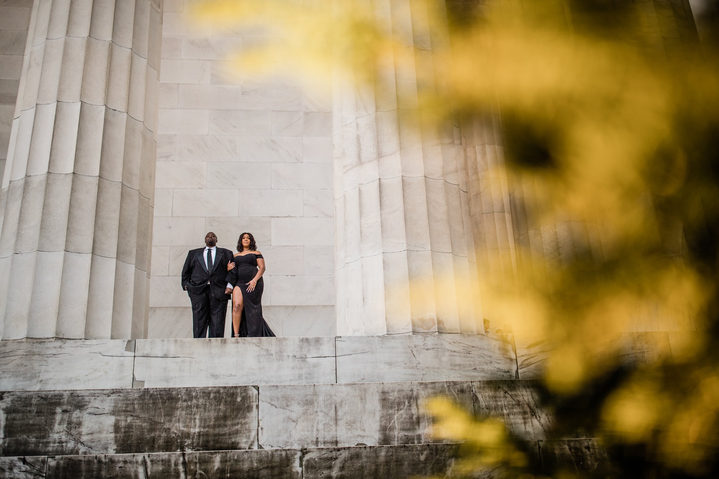 Best Black Wedding Photographers in Washington DC Megapixels Media Photography Engagement Photos at the Lincoln Memorial-8.jpg