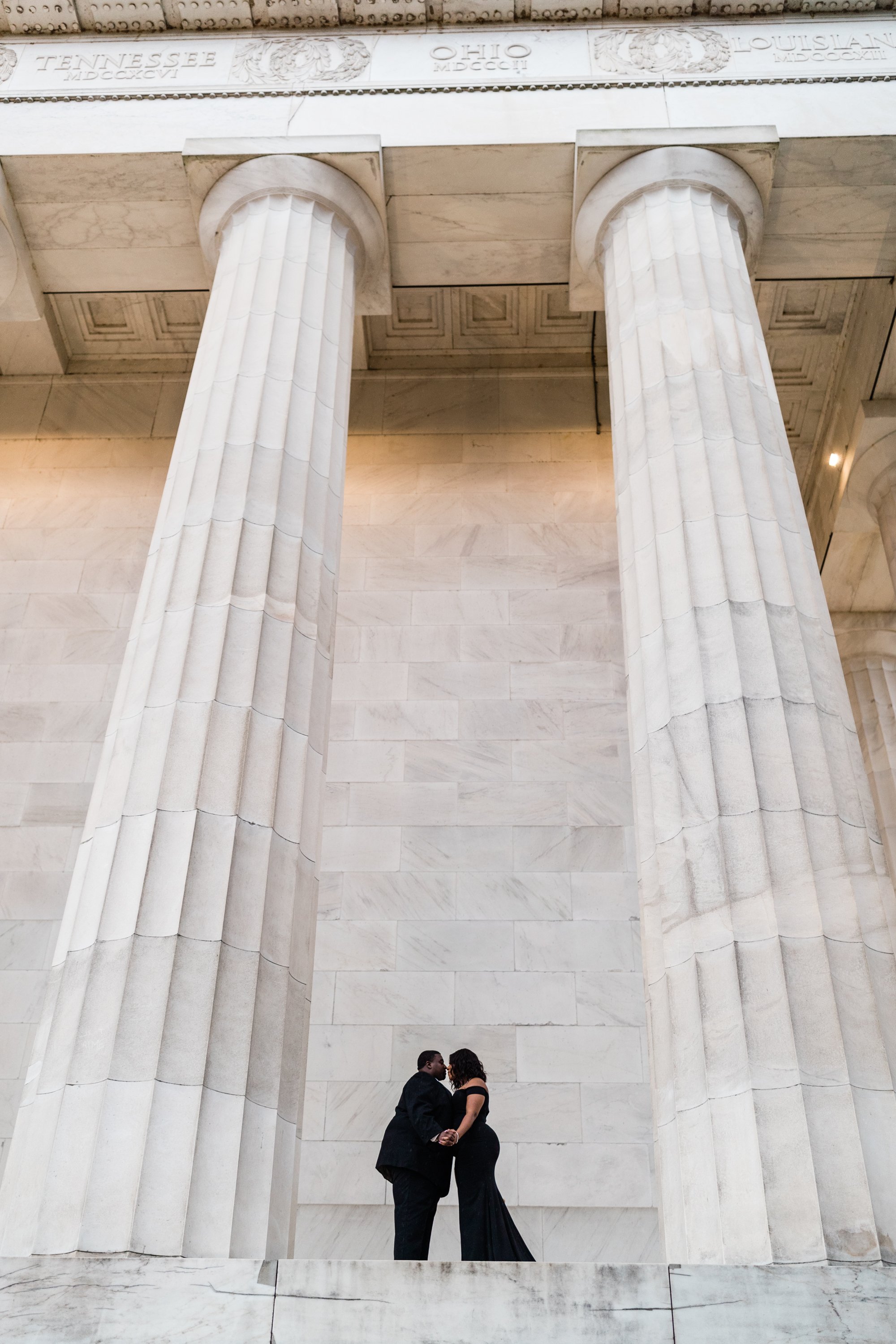 Best Black Wedding Photographers in Washington DC Megapixels Media Photography Engagement Photos at the Lincoln Memorial-12.jpg