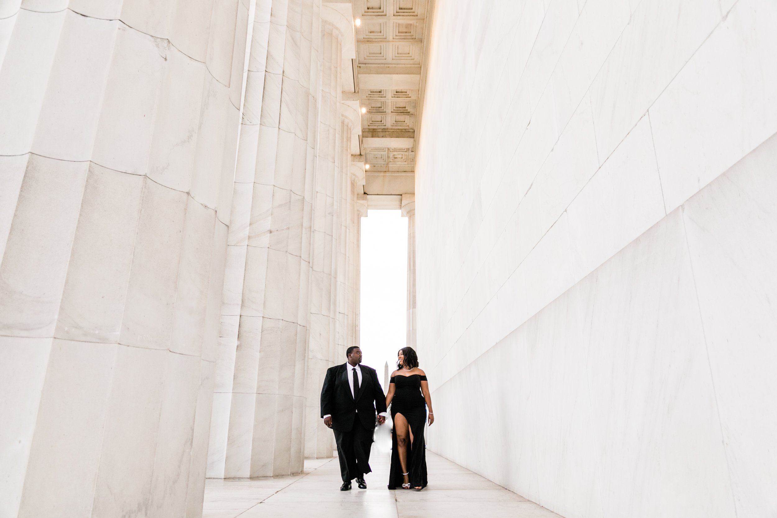 Best Black Wedding Photographers in Washington DC Megapixels Media Photography Engagement Photos at the Lincoln Memorial-14.jpg