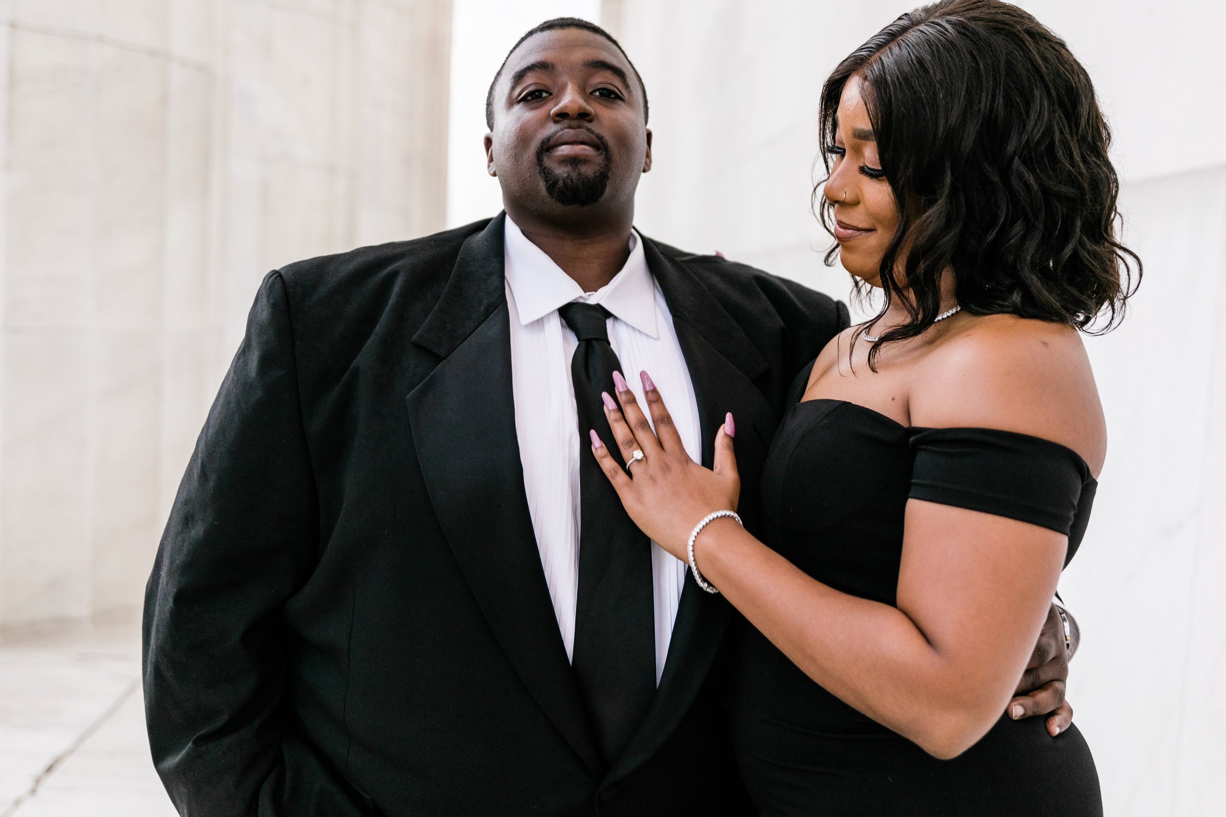 Best Black Wedding Photographers in Washington DC Megapixels Media Photography Engagement Photos at the Lincoln Memorial-17.jpg