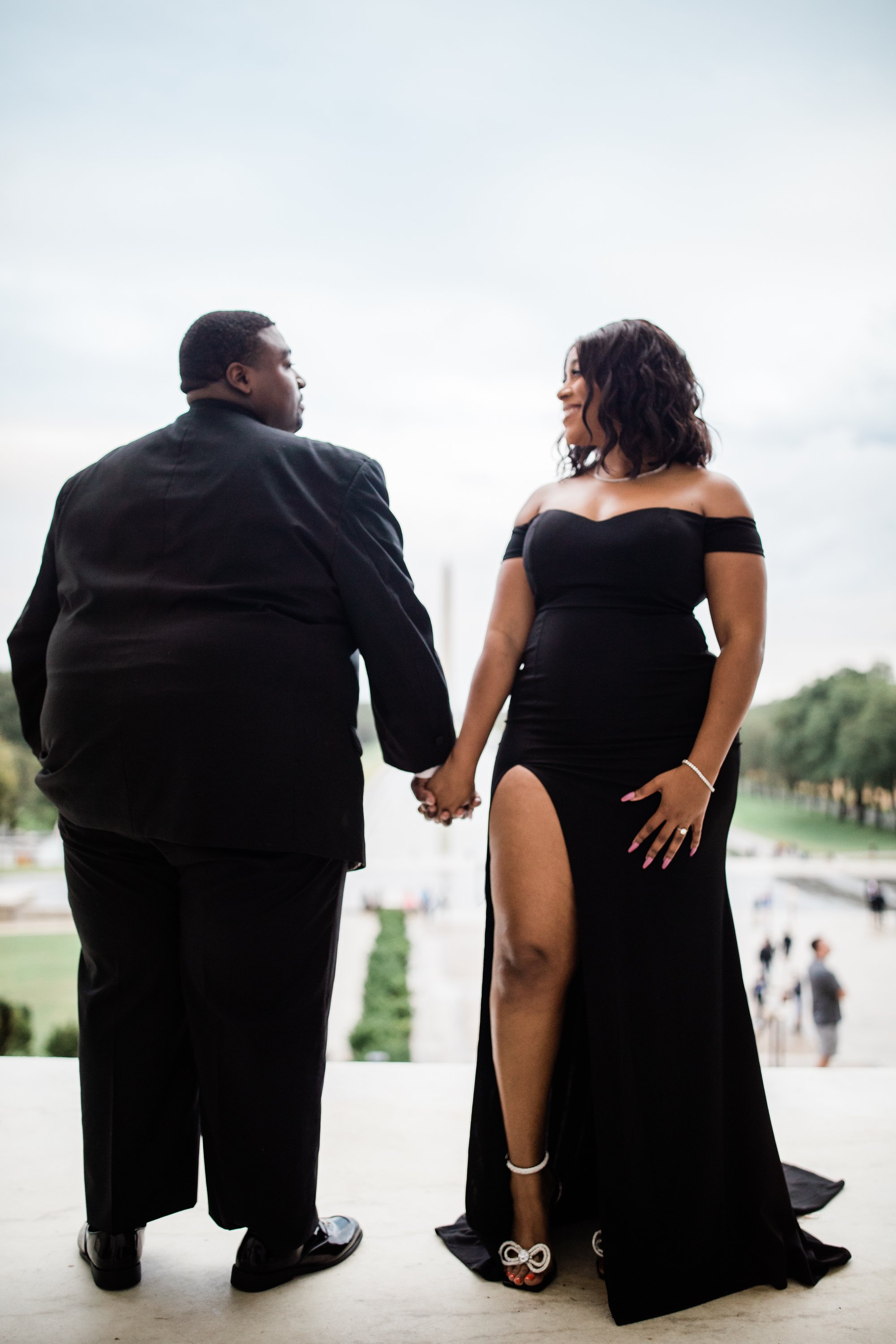 Best Black Wedding Photographers in Washington DC Megapixels Media Photography Engagement Photos at the Lincoln Memorial-24.jpg
