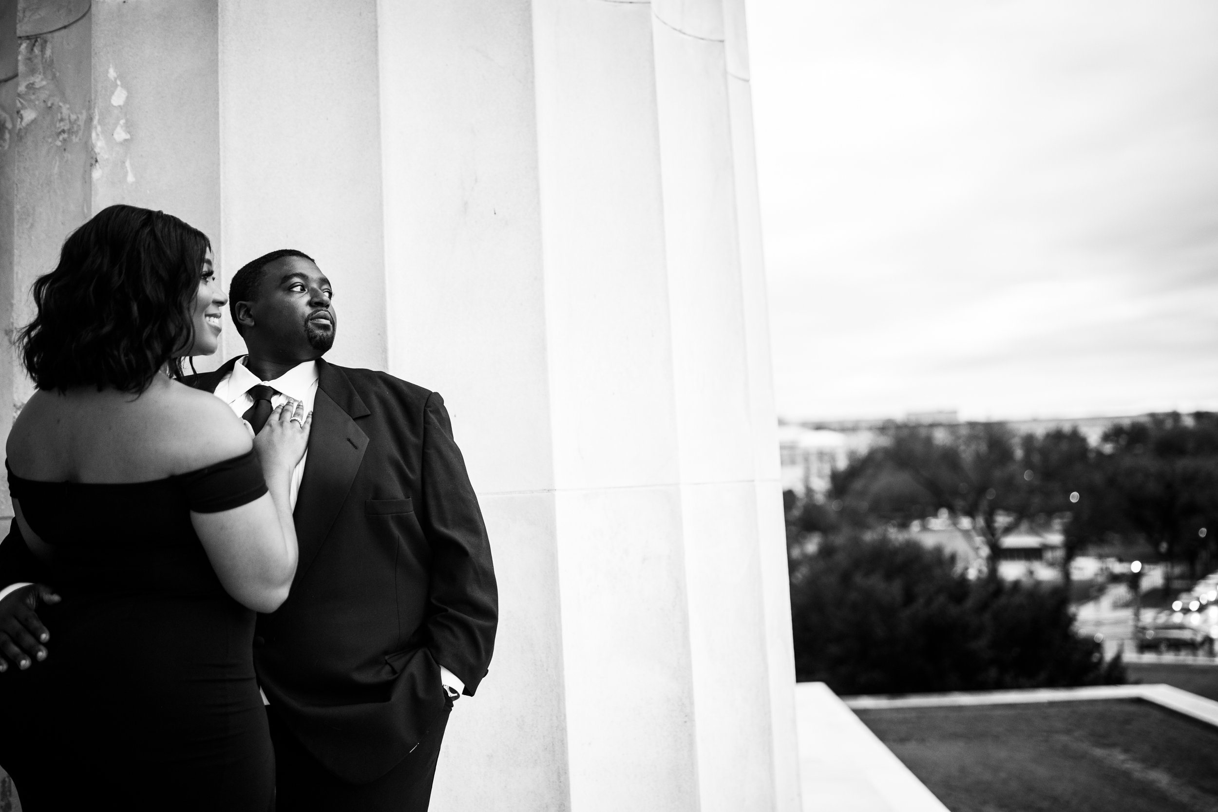 Best Black Wedding Photographers in Washington DC Megapixels Media Photography Engagement Photos at the Lincoln Memorial-27.jpg