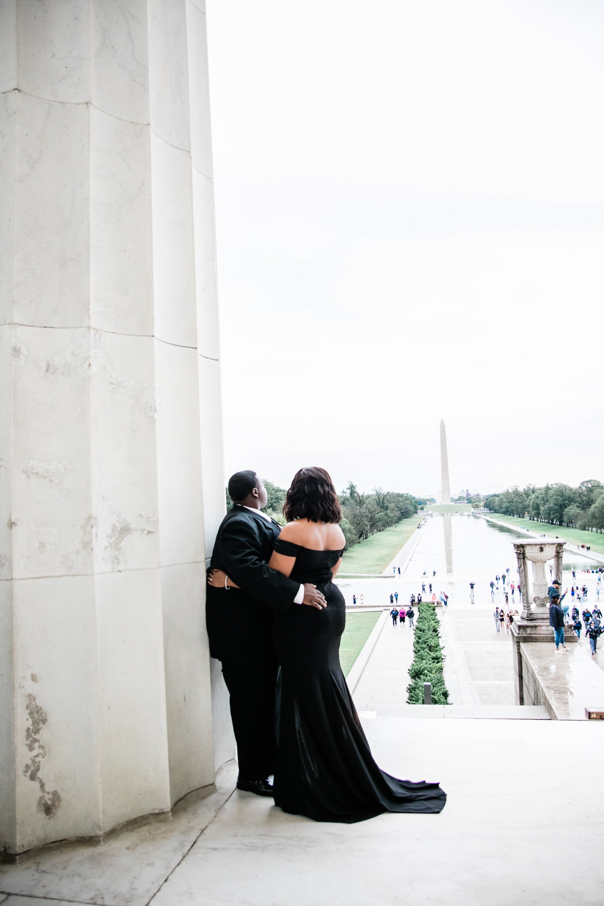 Best Black Wedding Photographers in Washington DC Megapixels Media Photography Engagement Photos at the Lincoln Memorial-28.jpg