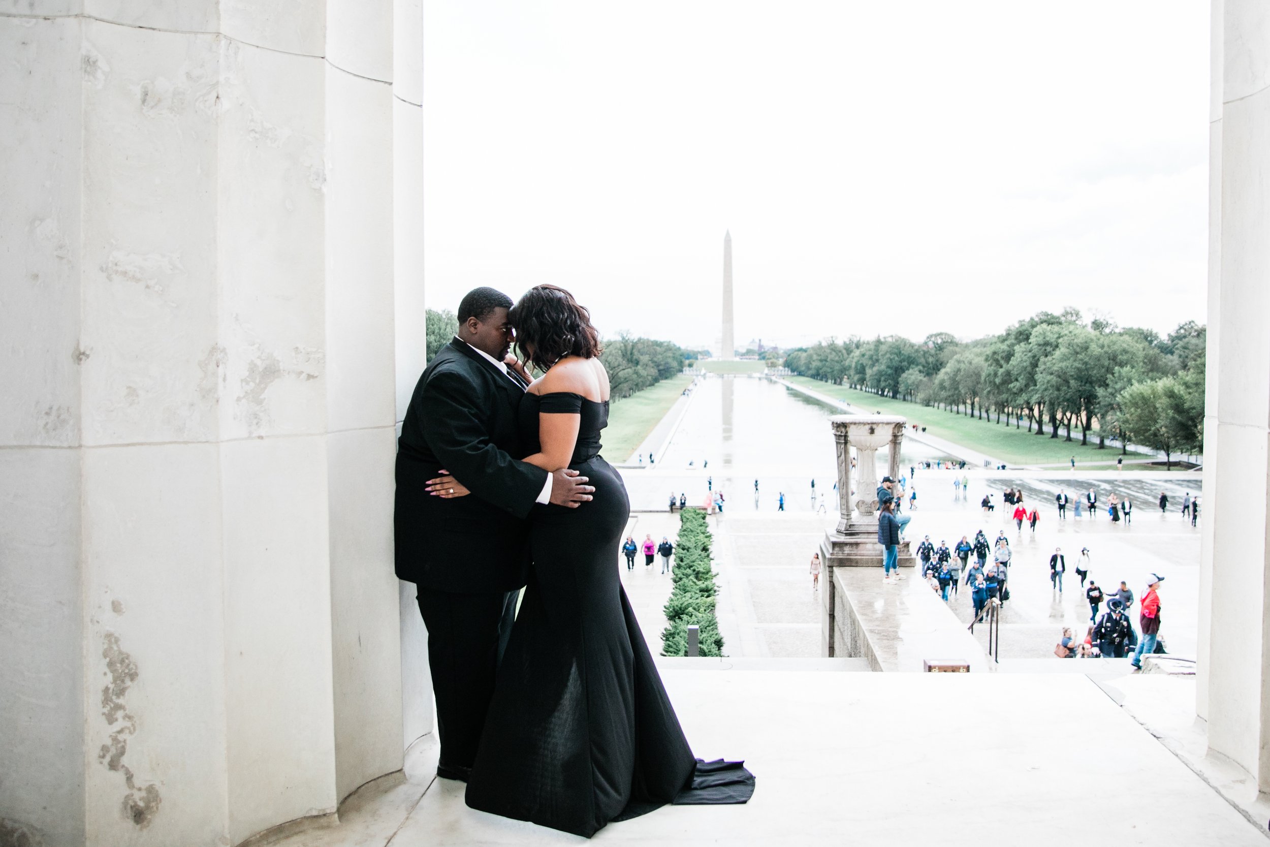 Best Black Wedding Photographers in Washington DC Megapixels Media Photography Engagement Photos at the Lincoln Memorial-29.jpg