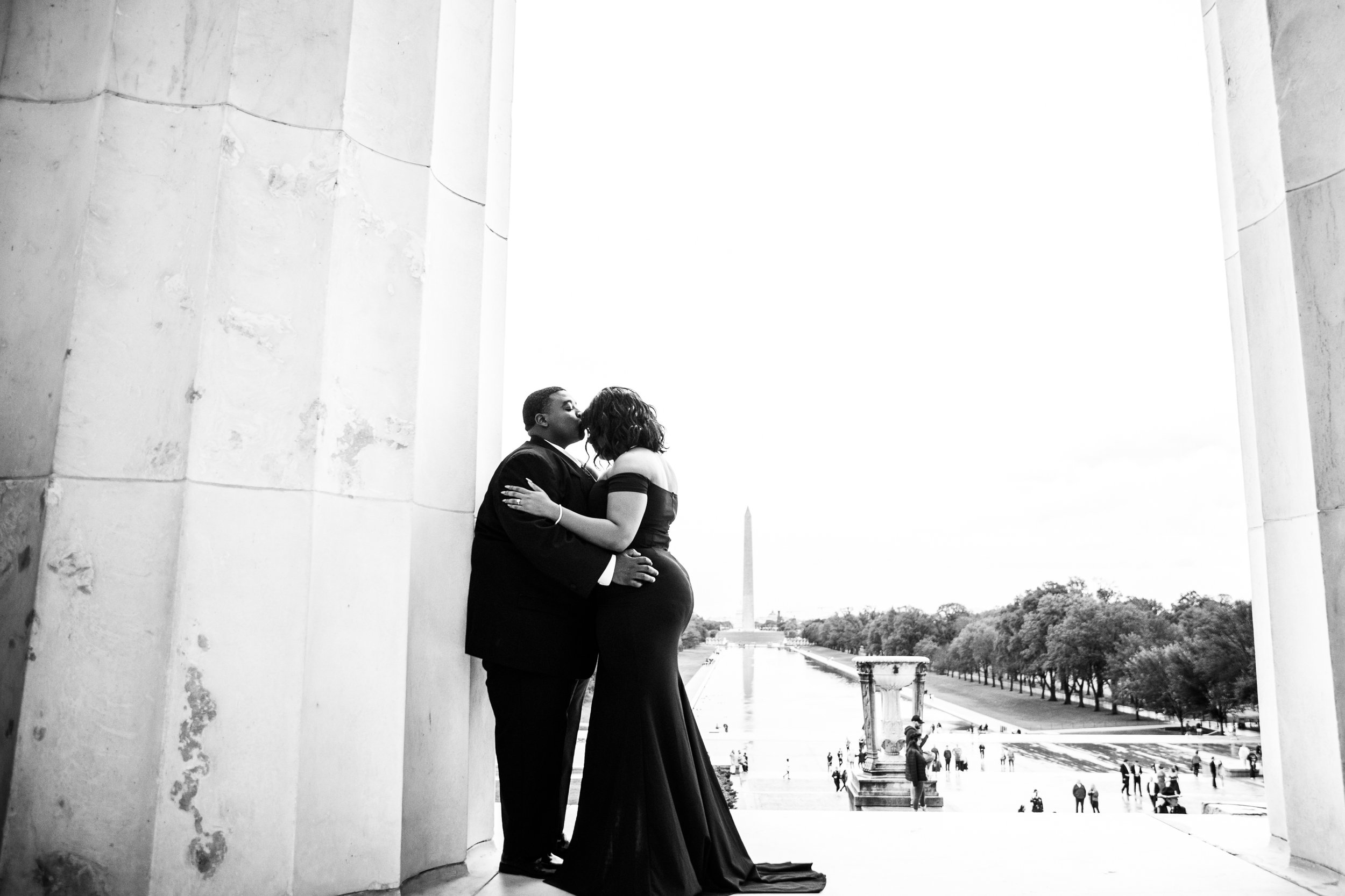 Best Black Wedding Photographers in Washington DC Megapixels Media Photography Engagement Photos at the Lincoln Memorial-30.jpg