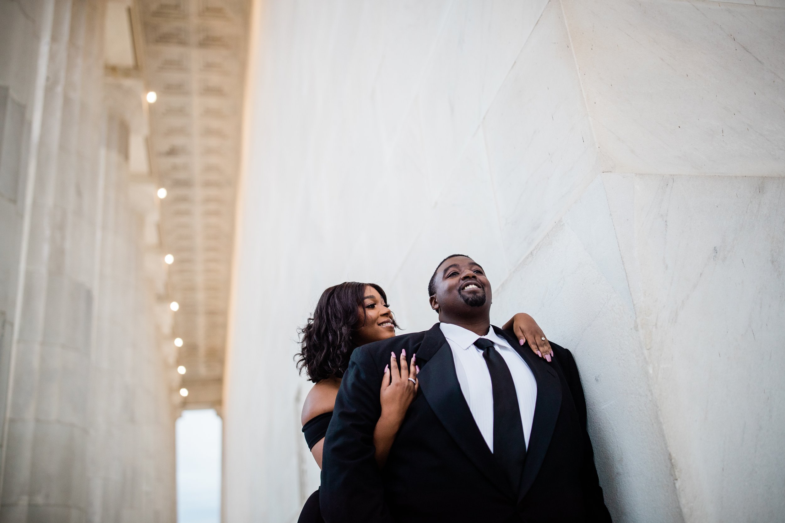 Best Black Wedding Photographers in Washington DC Megapixels Media Photography Engagement Photos at the Lincoln Memorial-43.jpg