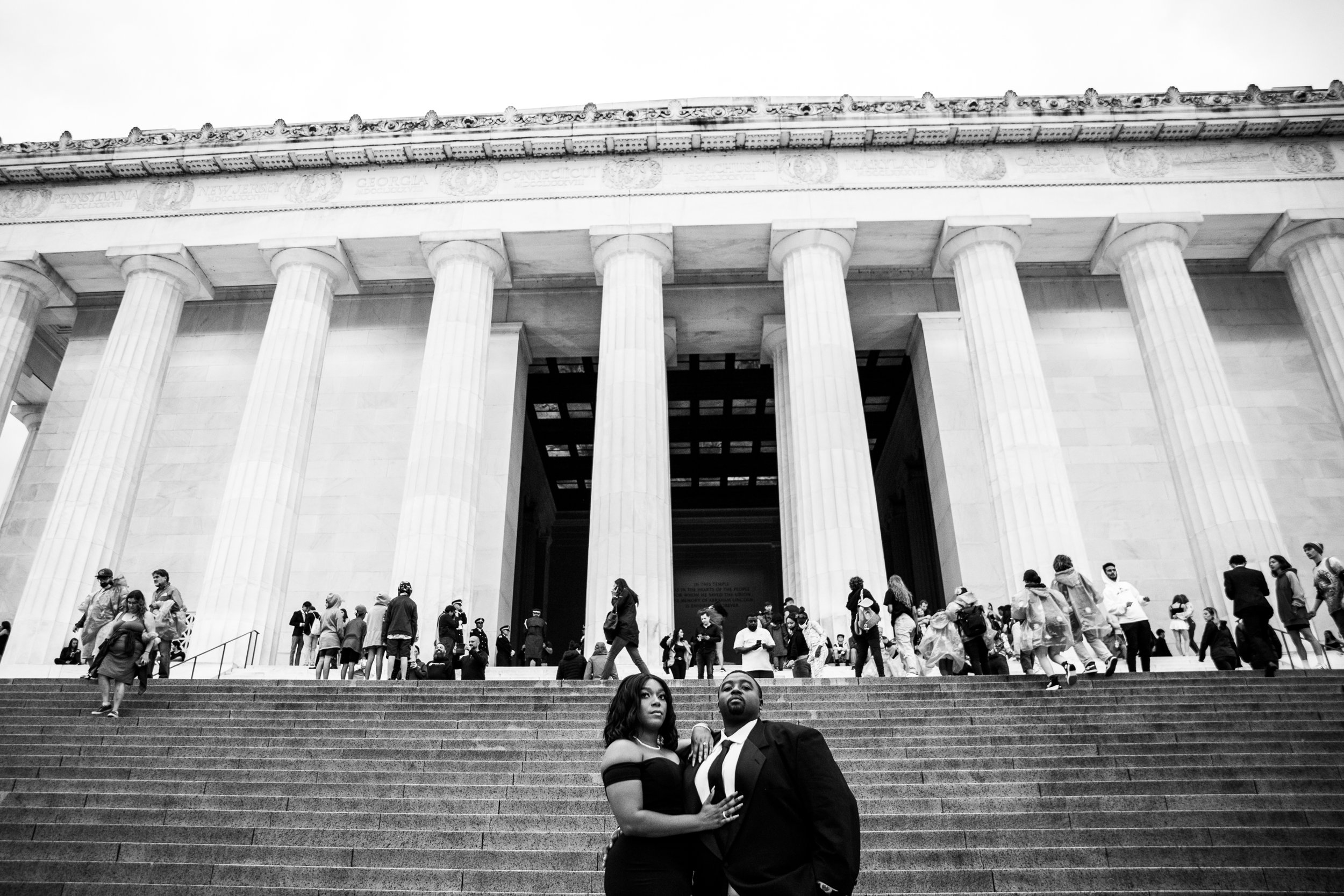 Best Black Wedding Photographers in Washington DC Megapixels Media Photography Engagement Photos at the Lincoln Memorial-44.jpg