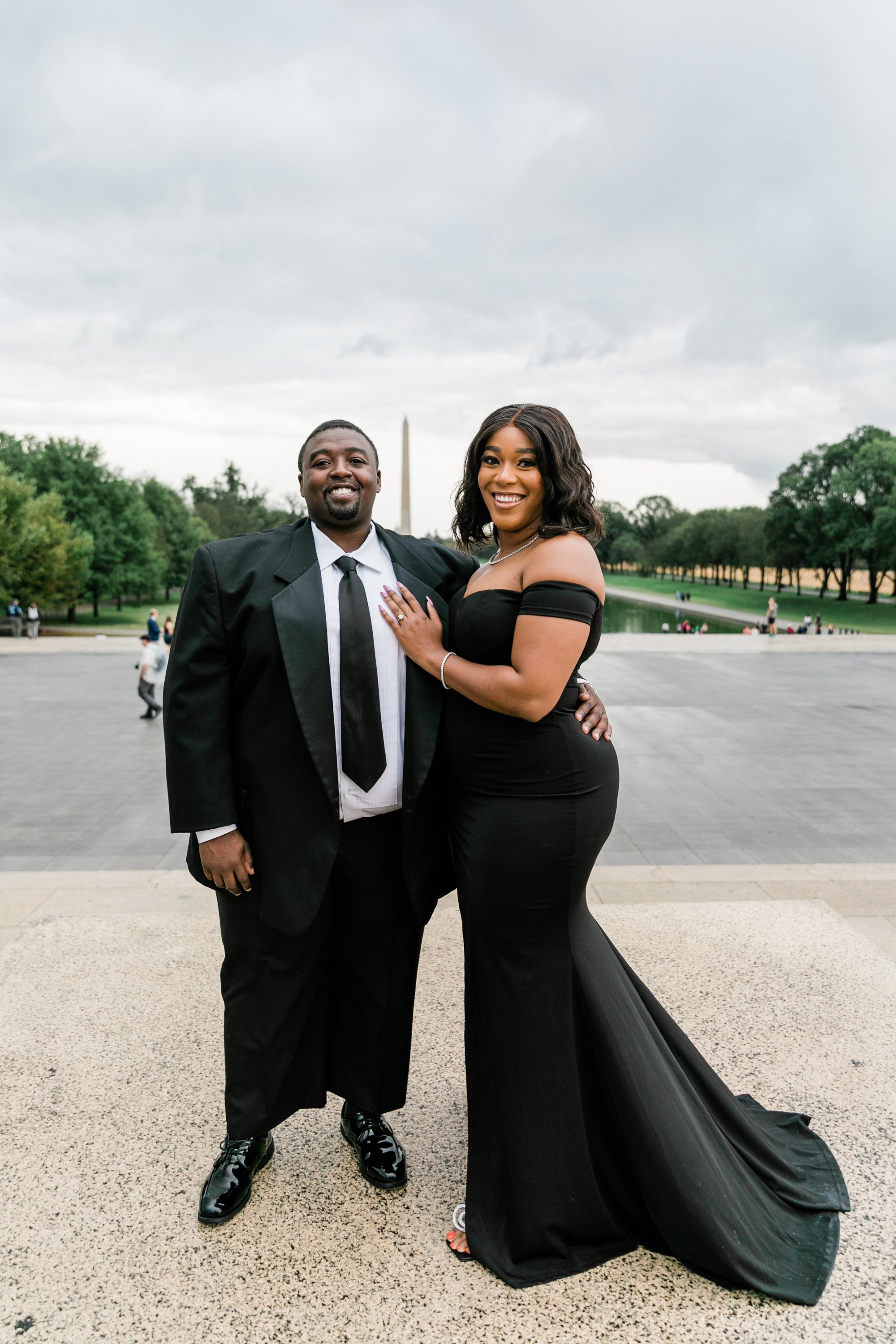 Best Black Wedding Photographers in Washington DC Megapixels Media Photography Engagement Photos at the Lincoln Memorial-46.jpg