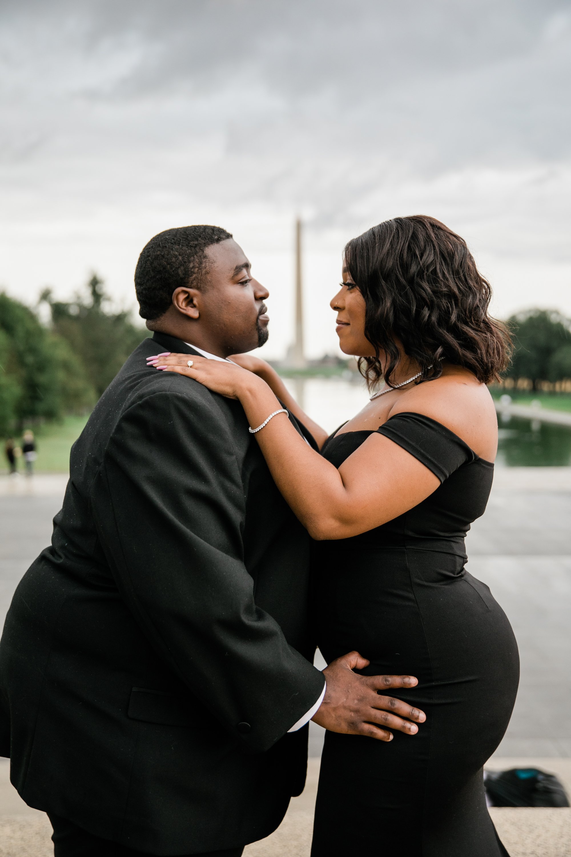 Best Black Wedding Photographers in Washington DC Megapixels Media Photography Engagement Photos at the Lincoln Memorial-50.jpg