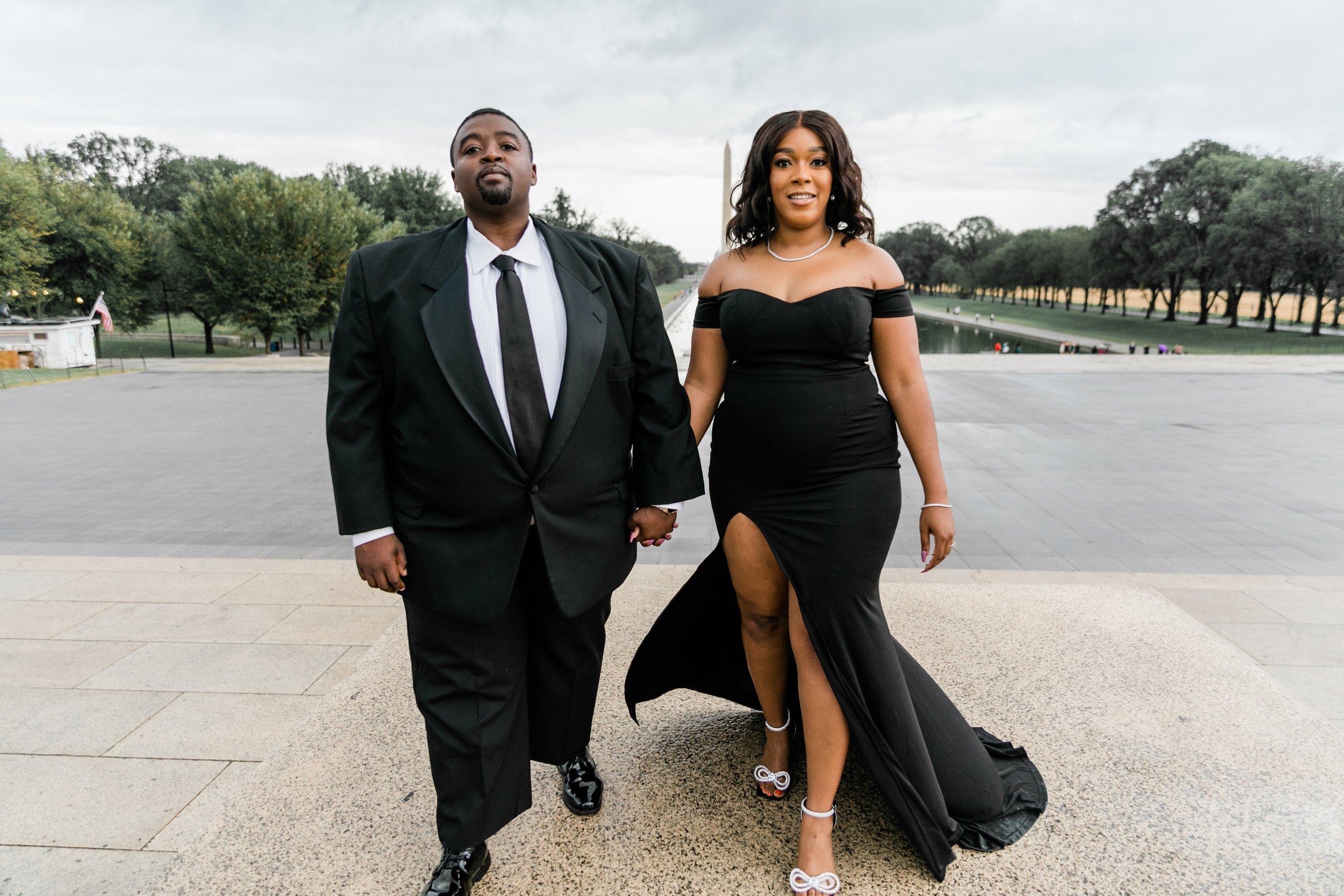 Best Black Wedding Photographers in Washington DC Megapixels Media Photography Engagement Photos at the Lincoln Memorial-53.jpg