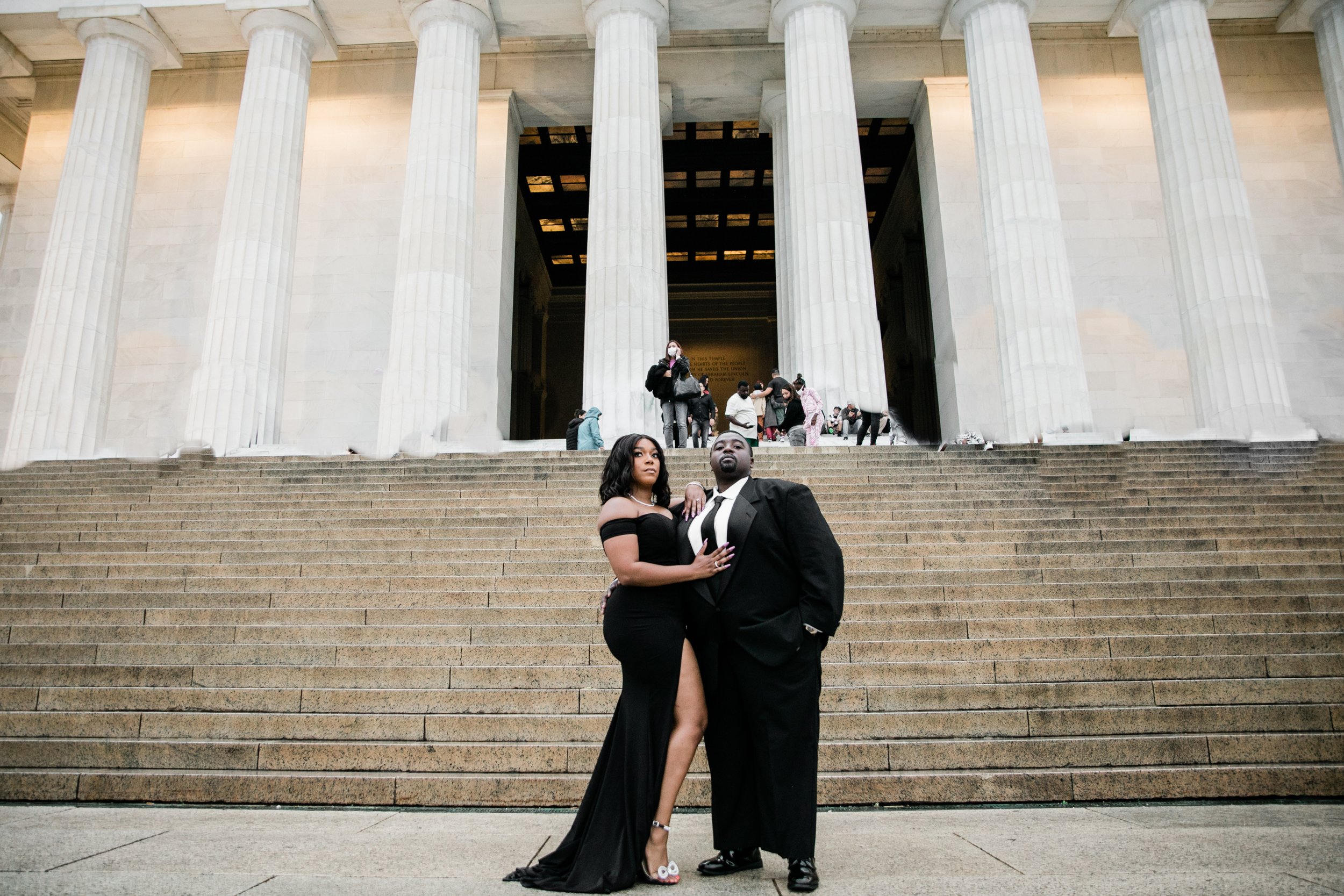 Best Black Wedding Photographers in Washington DC Megapixels Media Photography Engagement Photos at the Lincoln Memorial-58.jpg