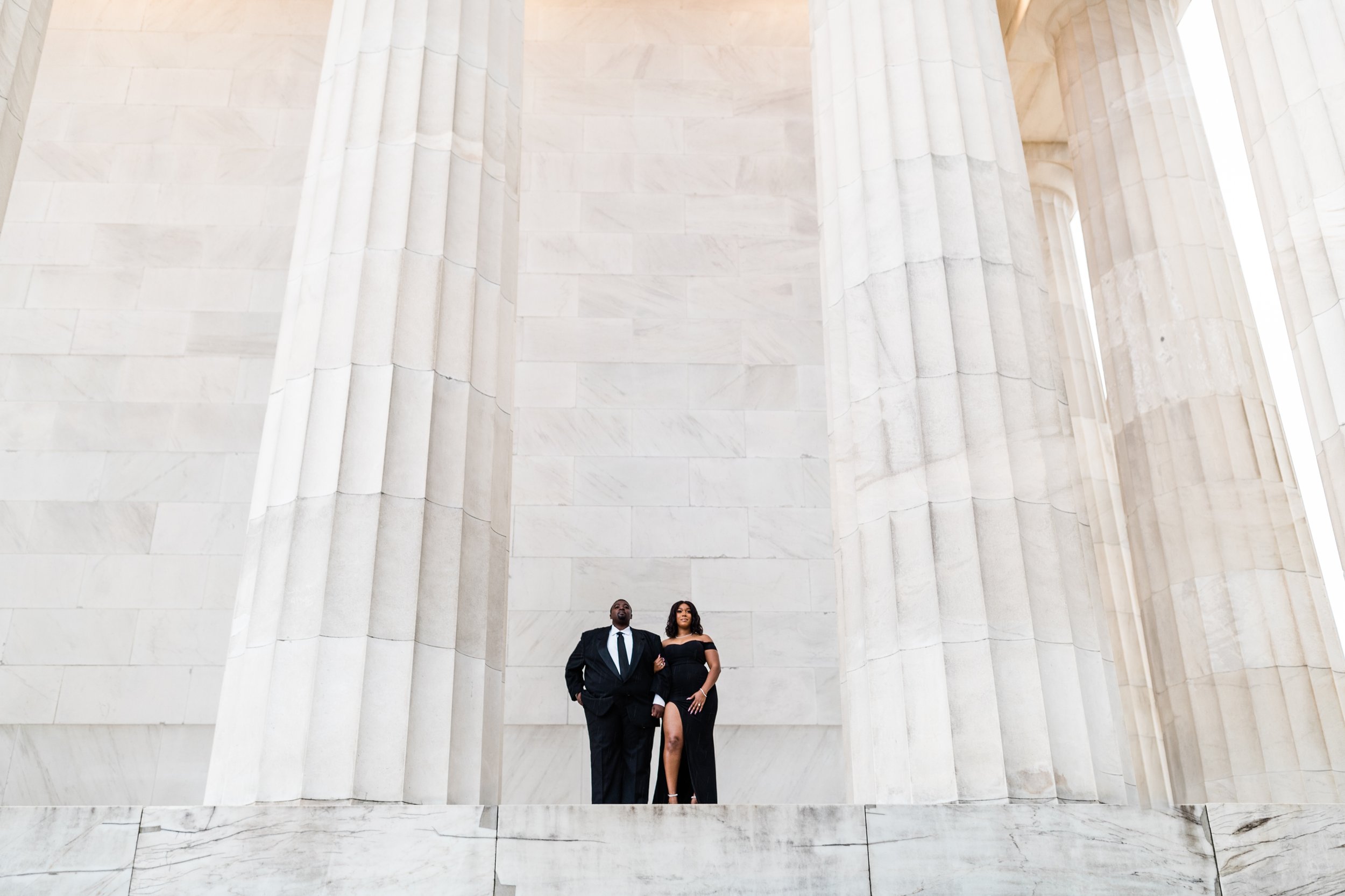 Best Black Wedding Photographers in Washington DC Megapixels Media Photography Engagement Photos at the Lincoln Memorial-63.jpg