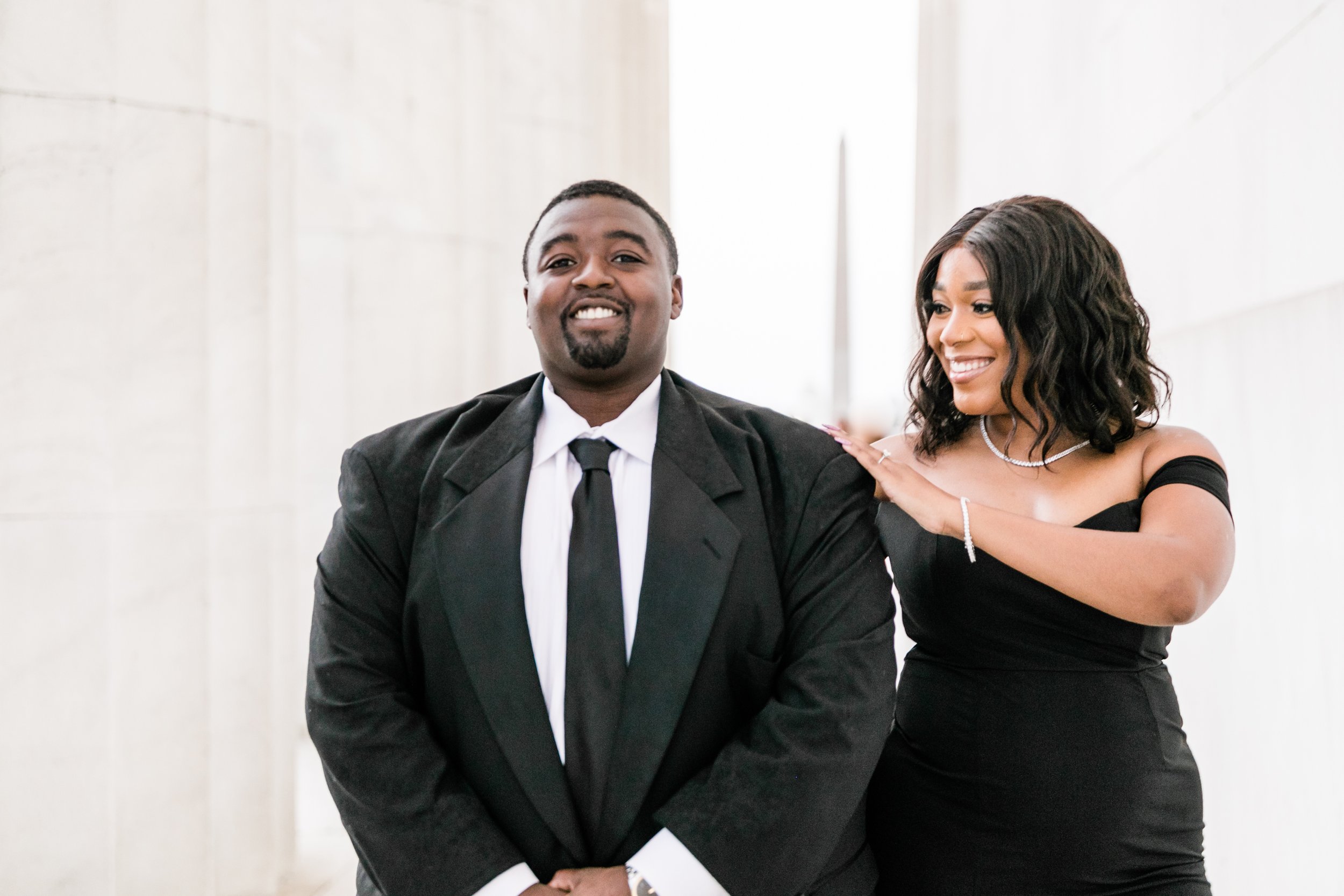 Best Black Wedding Photographers in Washington DC Megapixels Media Photography Engagement Photos at the Lincoln Memorial-64.jpg