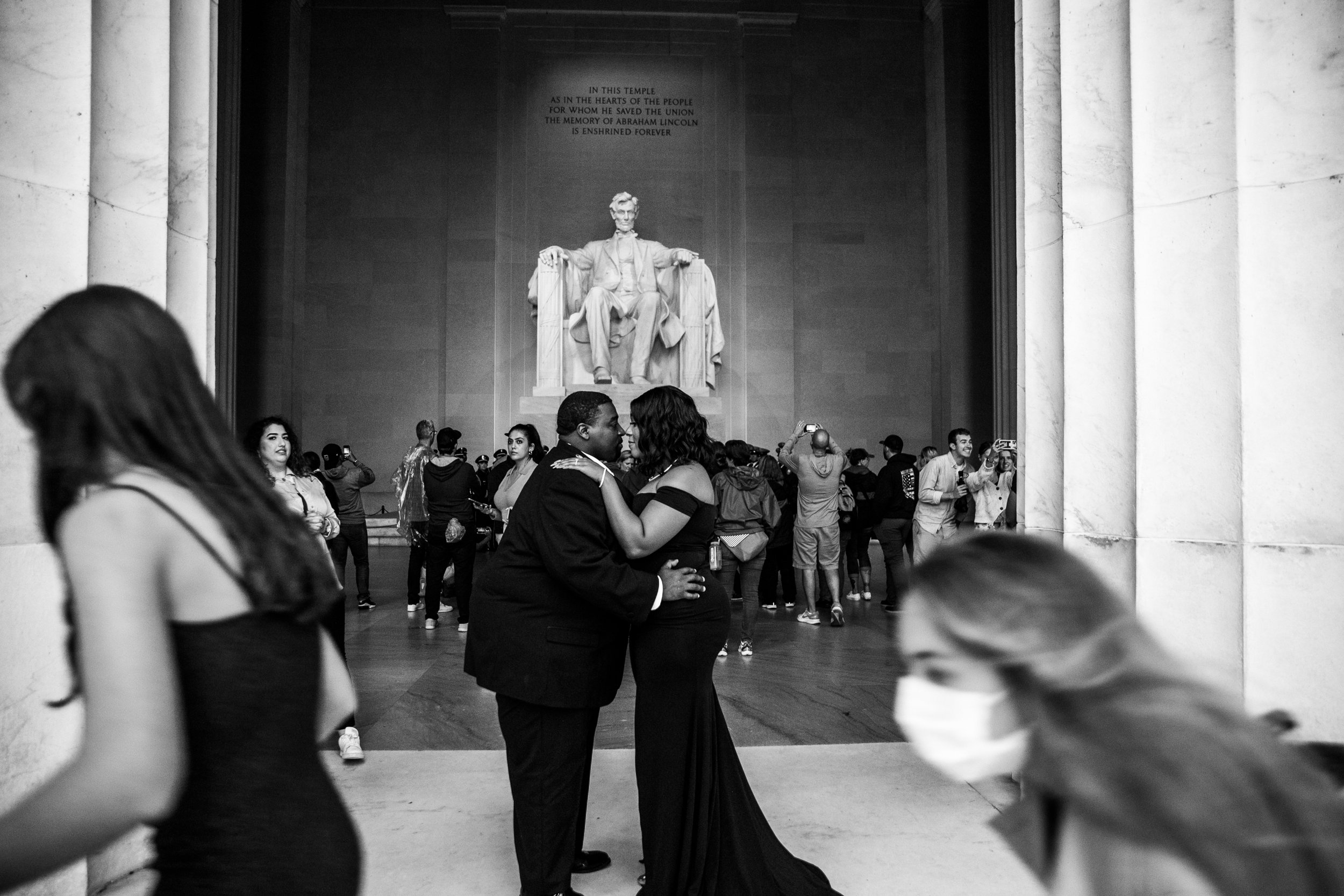 Best Black Wedding Photographers in Washington DC Megapixels Media Photography Engagement Photos at the Lincoln Memorial-66.jpg