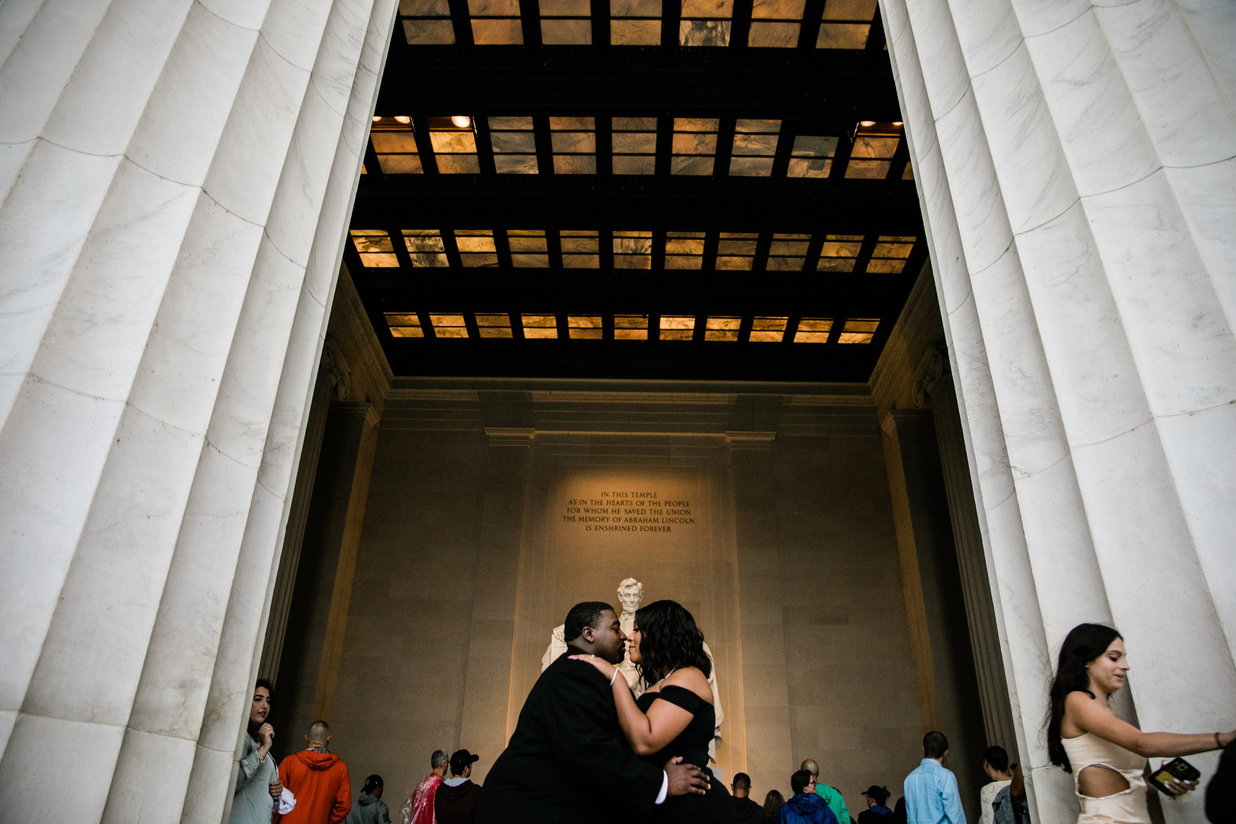 Best Black Wedding Photographers in Washington DC Megapixels Media Photography Engagement Photos at the Lincoln Memorial-67.jpg