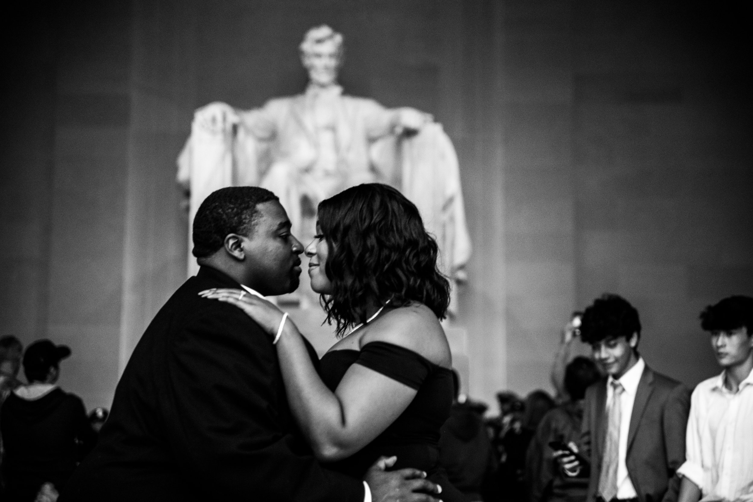 Best Black Wedding Photographers in Washington DC Megapixels Media Photography Engagement Photos at the Lincoln Memorial-68.jpg
