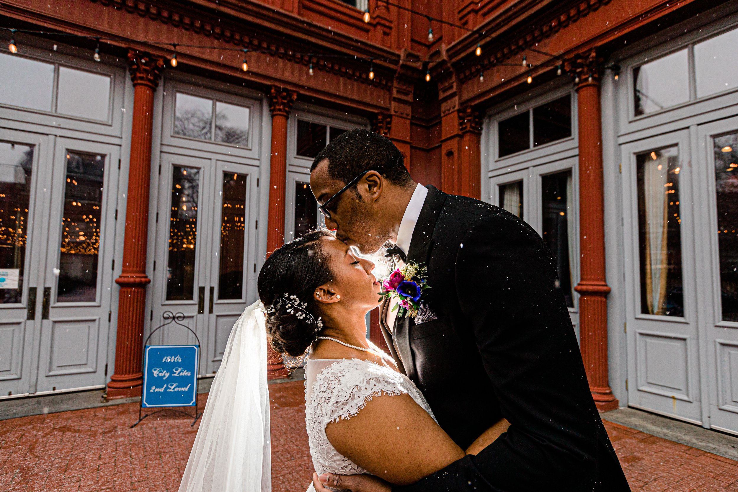 Snowy Winter Wedding at 1840's Plaza in Baltimore City Megapixels Media Photography-23.jpg