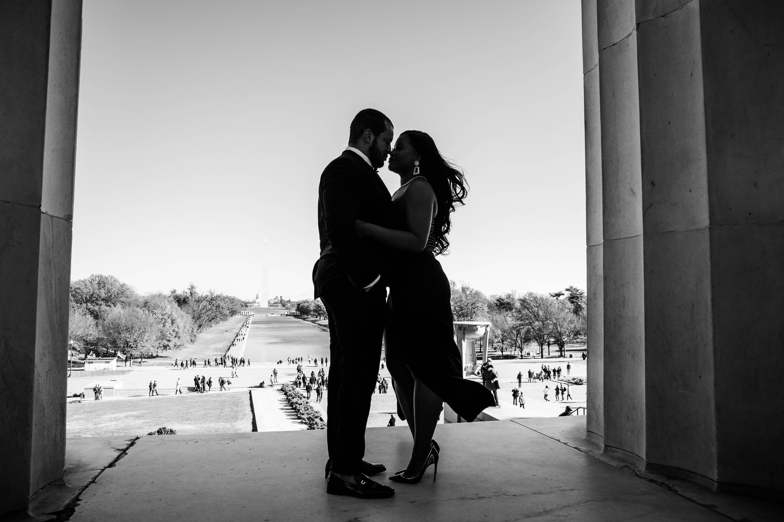 Top DC Engagement Session with Black Orchid Events Couple shot by Megapixels Media at the Lincoln Memorial-3.jpg