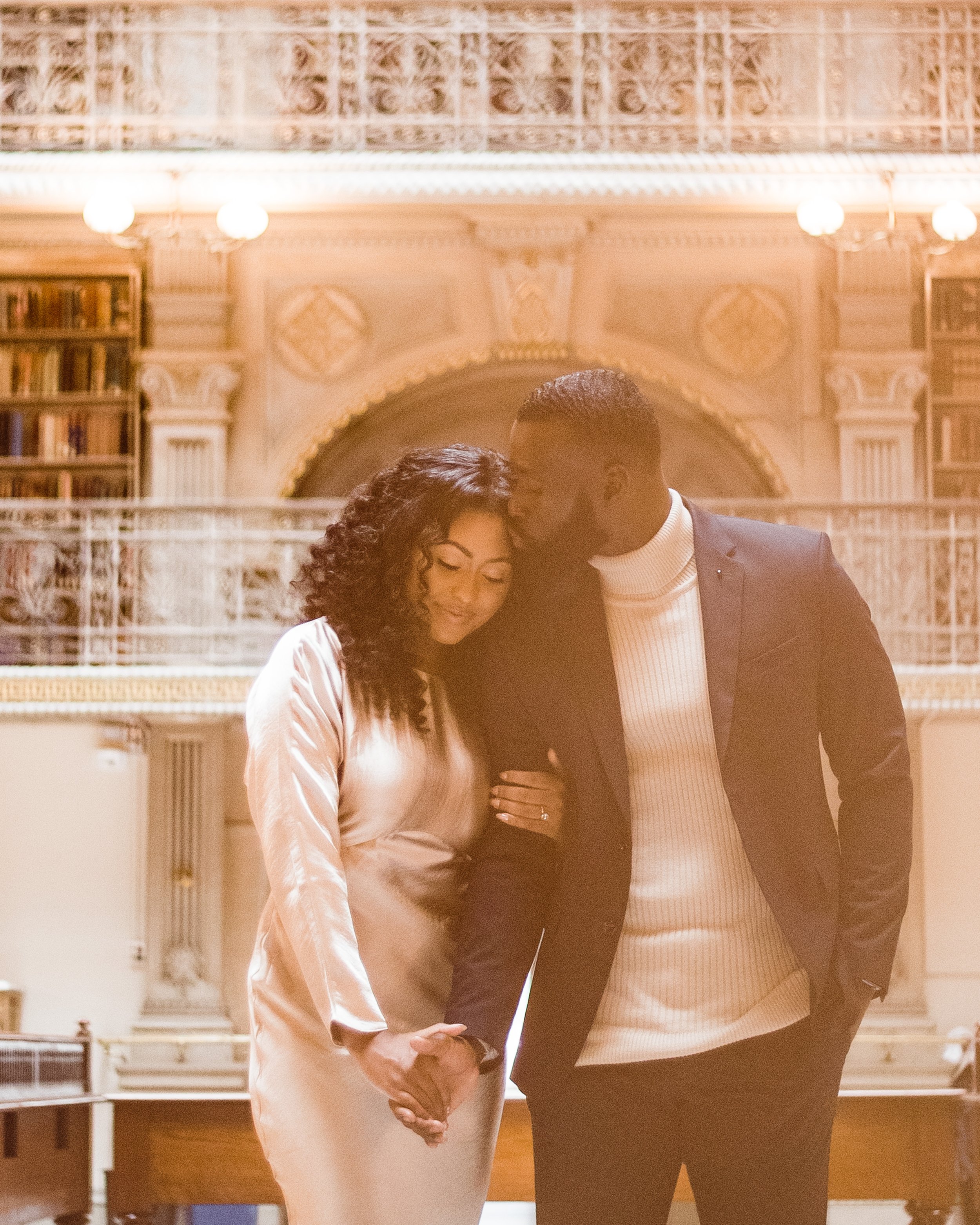 Disney Beauty and The Beast Inspired Engagement Session at The Peabody Library Baltimore Maryland shot by Megapixels Media Photography-21.jpg